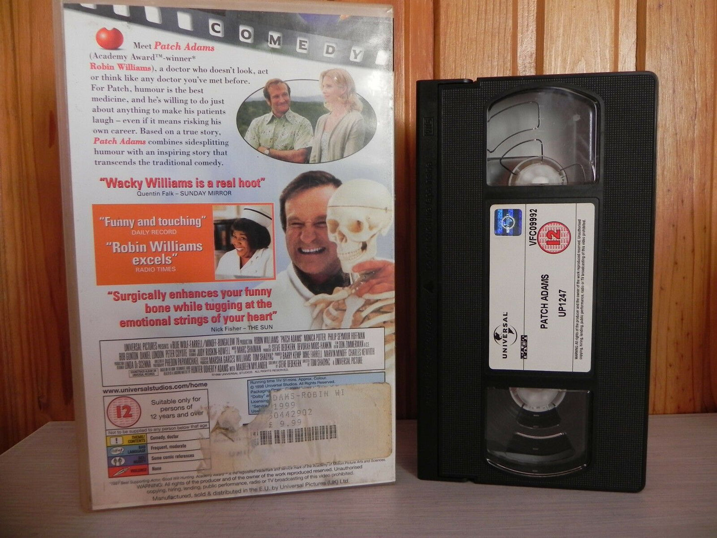 Patch Adams - Williams - Big-Box - Clown Therapy/Laughter Yoga - True Story VHS-