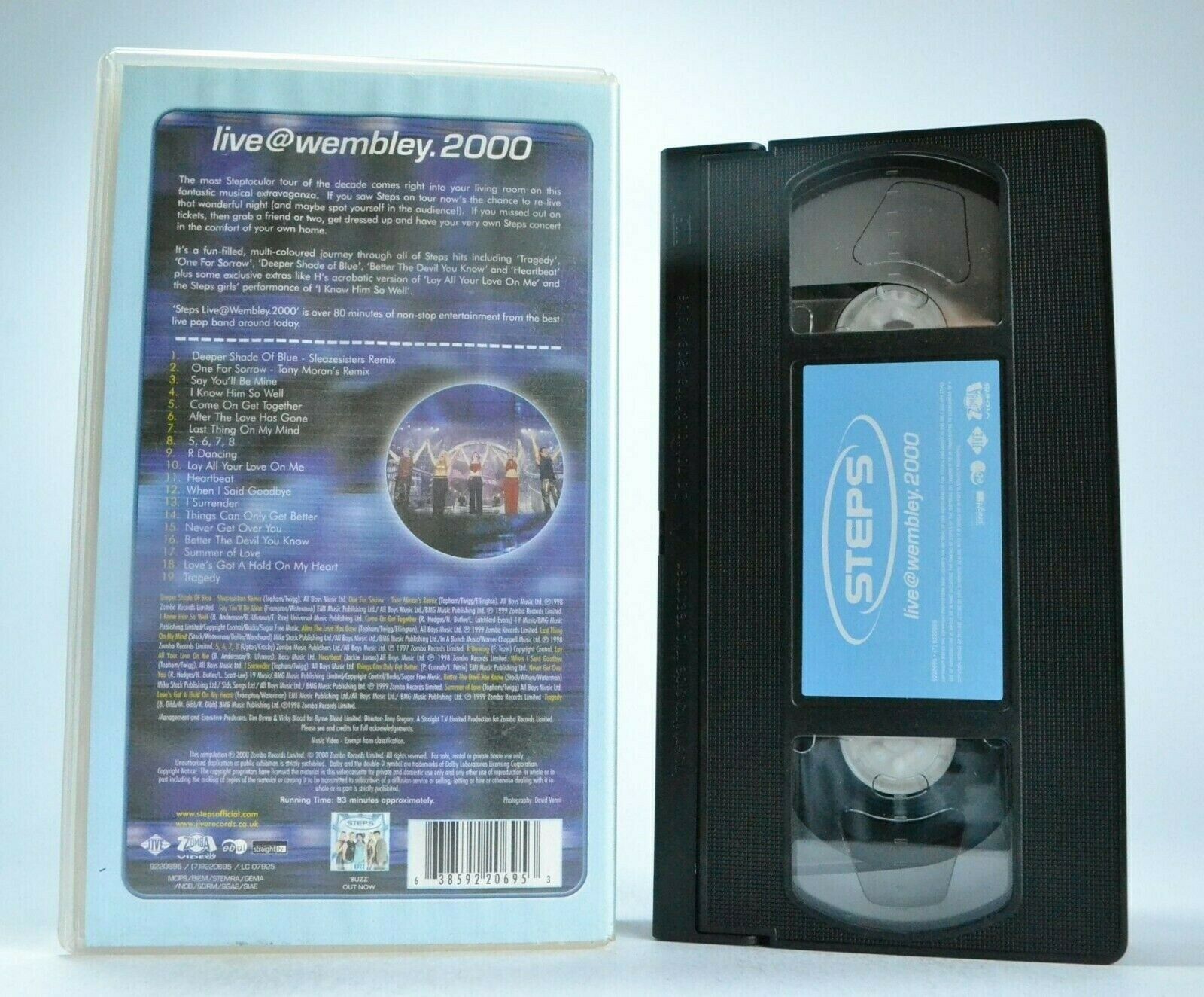 Steps: Live Wembley/London 2000 - Concert - 'One For Sorrow' - Pop Band - VHS-