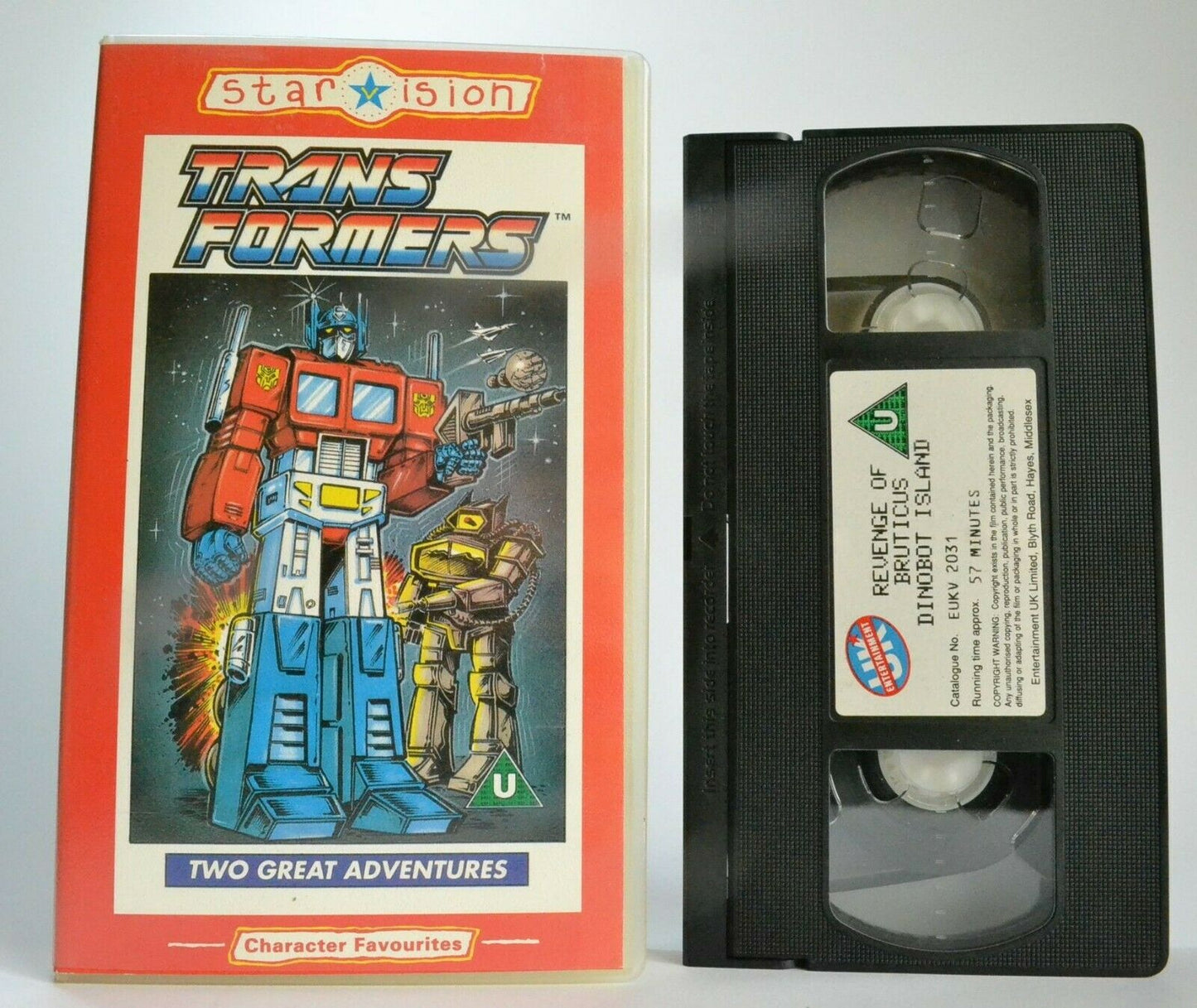 Trans Formers (Starvision): Dinobot Island - Action Adventures - Kids - Pal VHS-