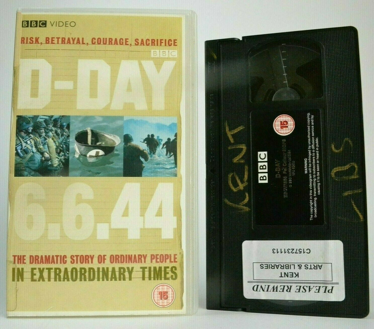 D-Day 6.6.44 (BBC Video): Omaha Beach - Robert Carpa - French Resistance - VHS-