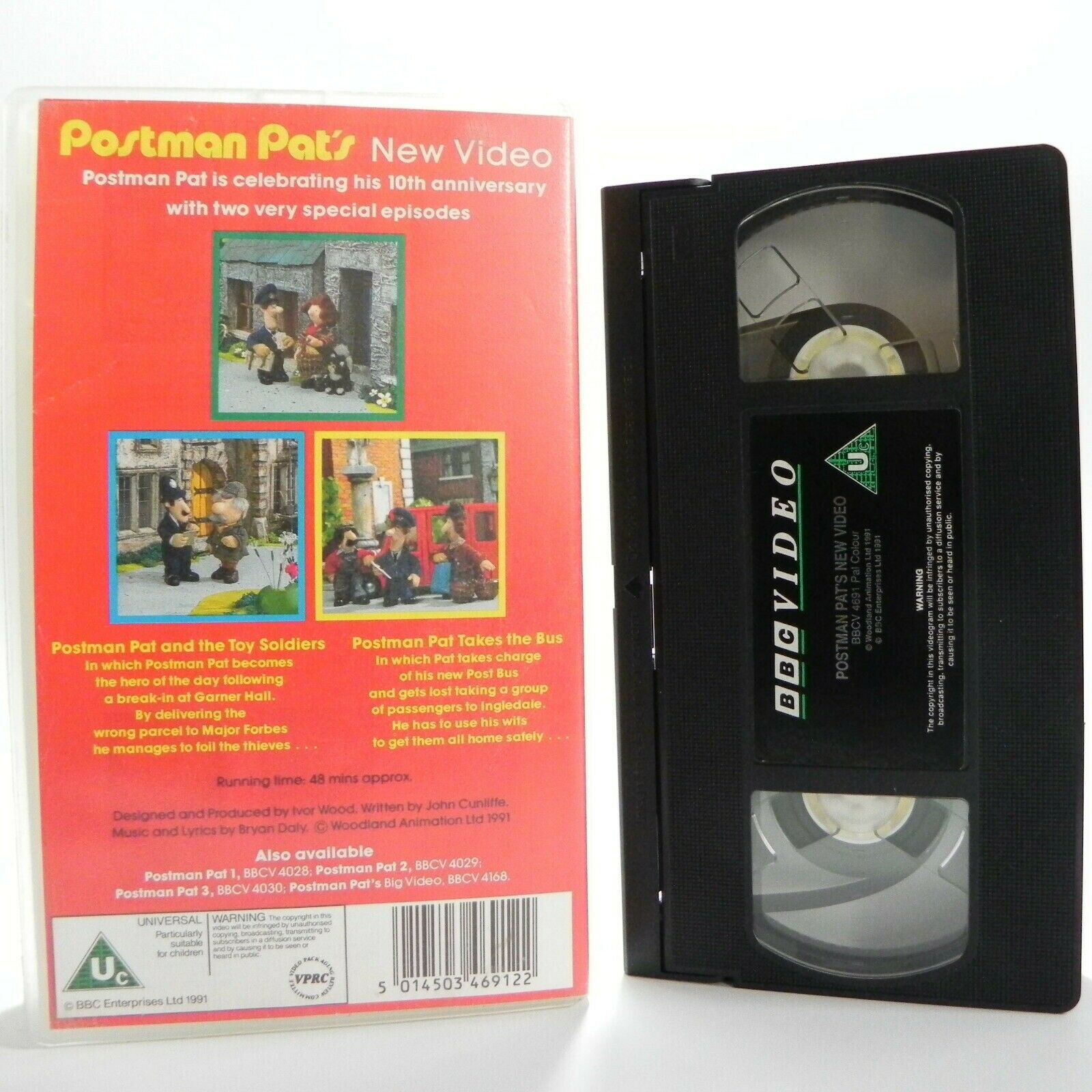 Postman Pat's New Video - Toy Soldiers - BBC Children's Favourite - Pal VHS-