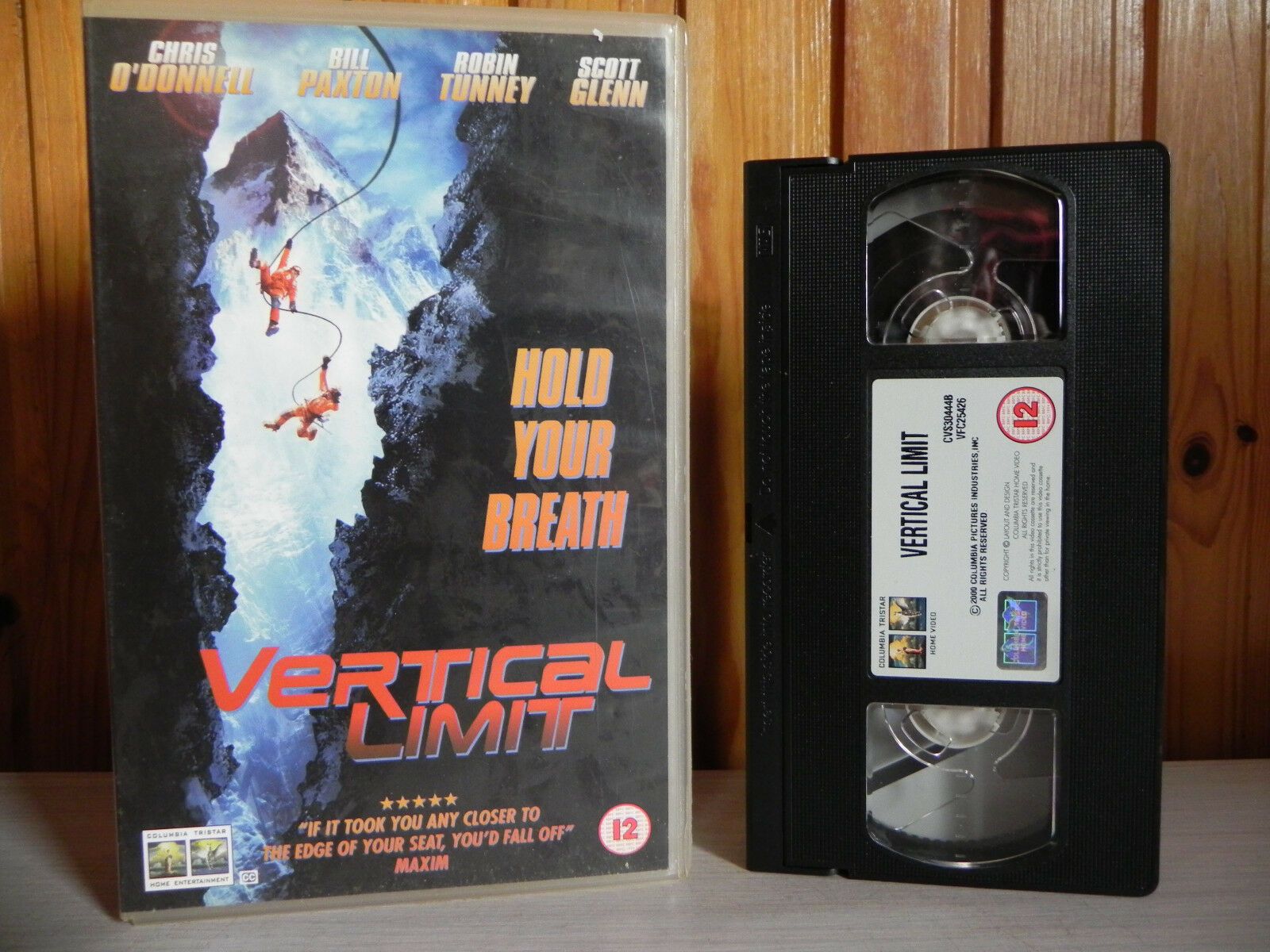 Vertical Limit - Chris O'Donnell - Large Box - Columbia - Climbers Action - VHS-