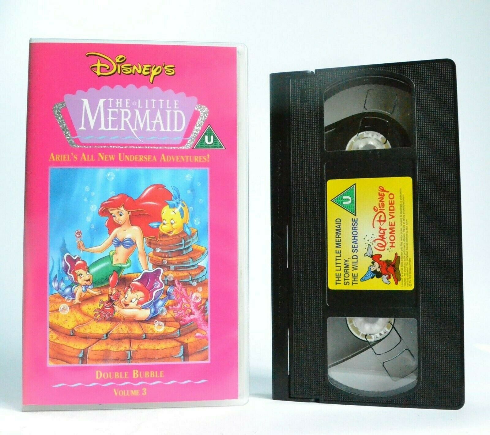 The Little Mermaid: Double Bubble, Vol.3 - Walt Disney - Animated - Kids - VHS-