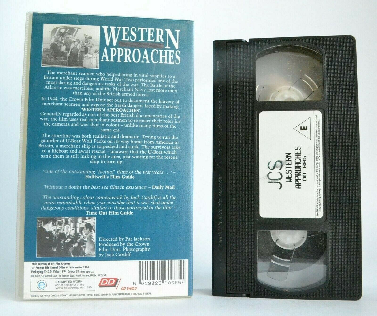 Western Approaches (1944) - British War Drama - Battle Of The Atlantic - Pal VHS-