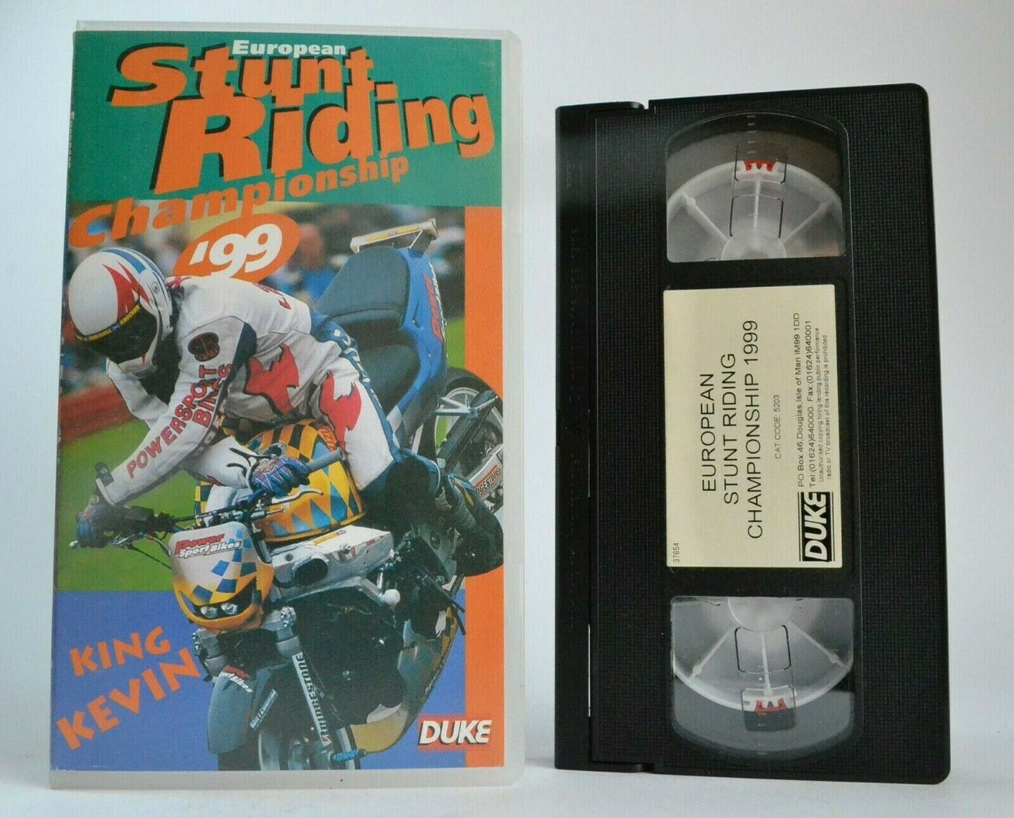 European Stunt Riding Championship '99 -<Kevin Carmichael>- Motorspots - Pal VHS-