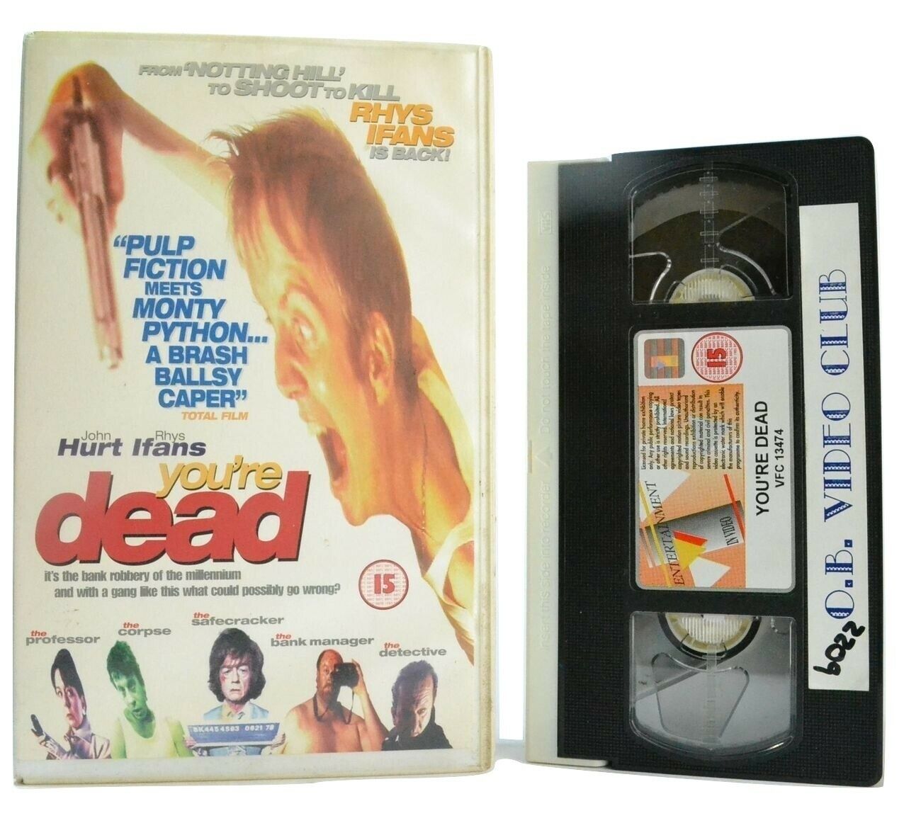 You're Dead (1999): British Dark Comedy - Large Box - J.Hurt/R.Ifans - Pal VHS-