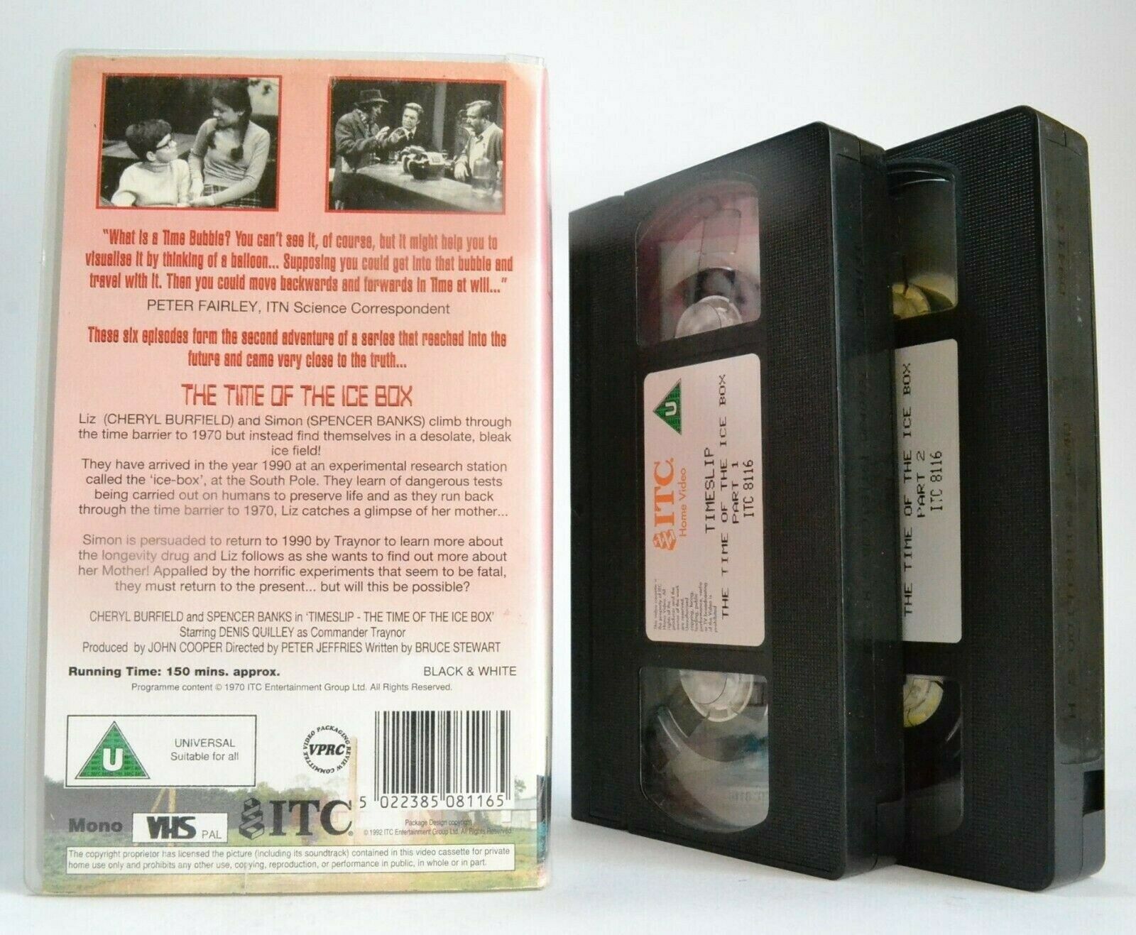 Timeslip: The Time Of The Ice Box - ITC Sci-Fi Series - Spencer Banks - Pal VHS-