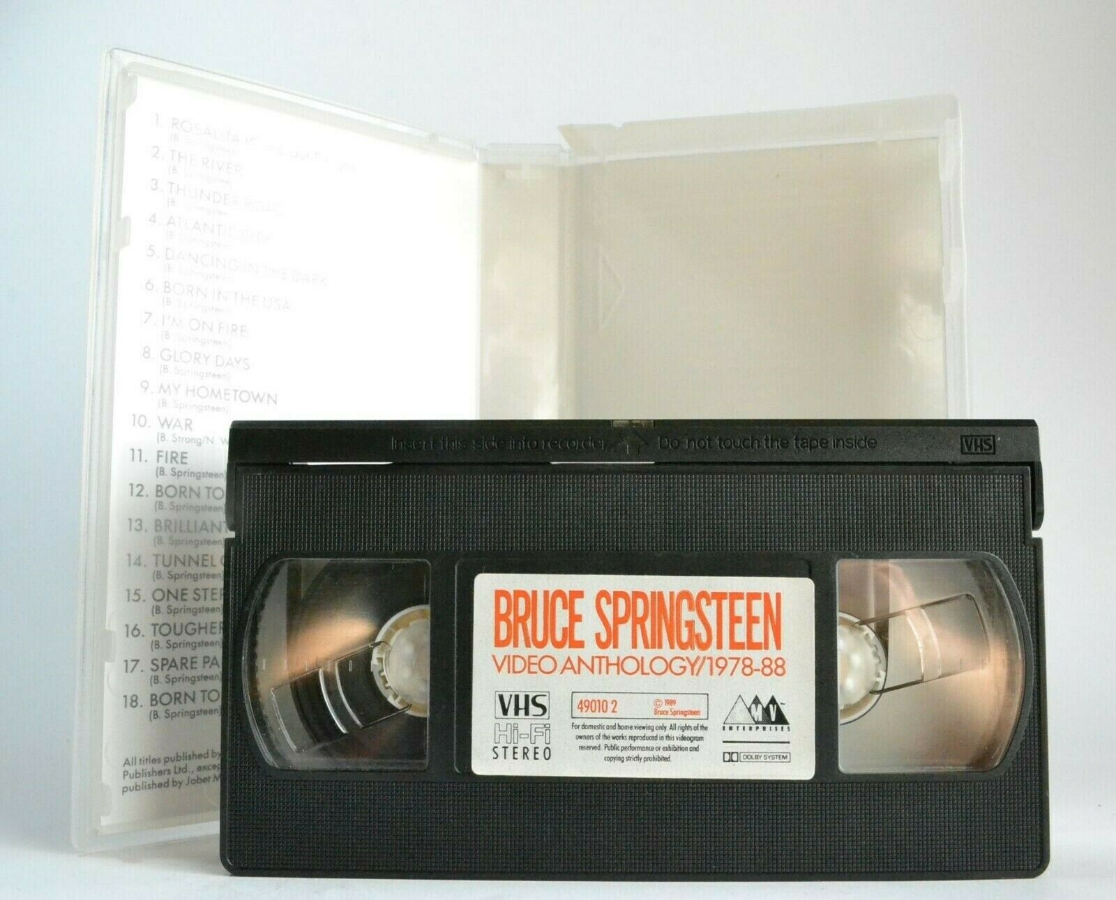 Bruce Springsteen: Video Anthology (1978-88) - Live Performance - Music - VHS-