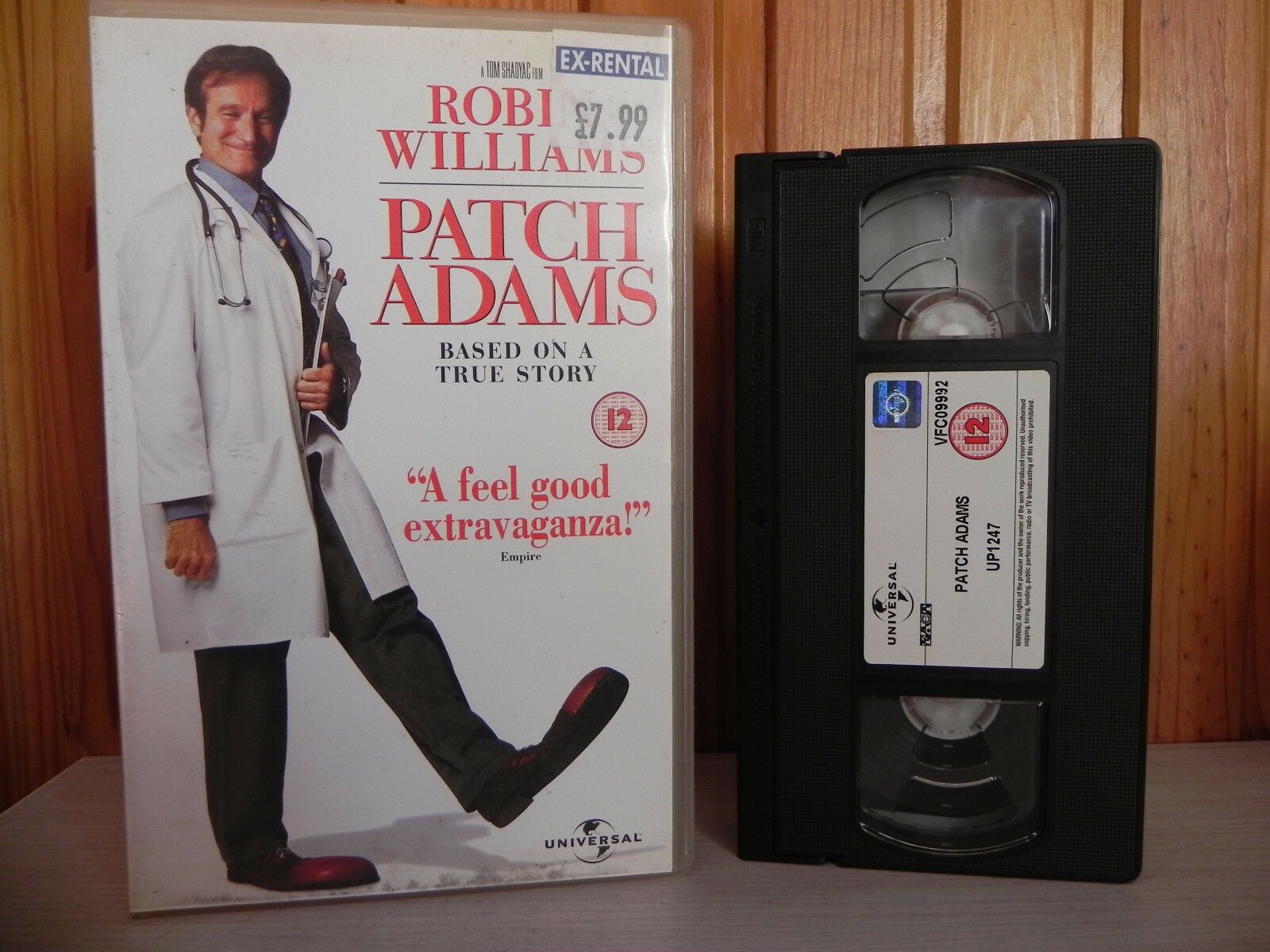 Patch Adams - Williams - Big-Box - Clown Therapy/Laughter Yoga - True Story VHS-