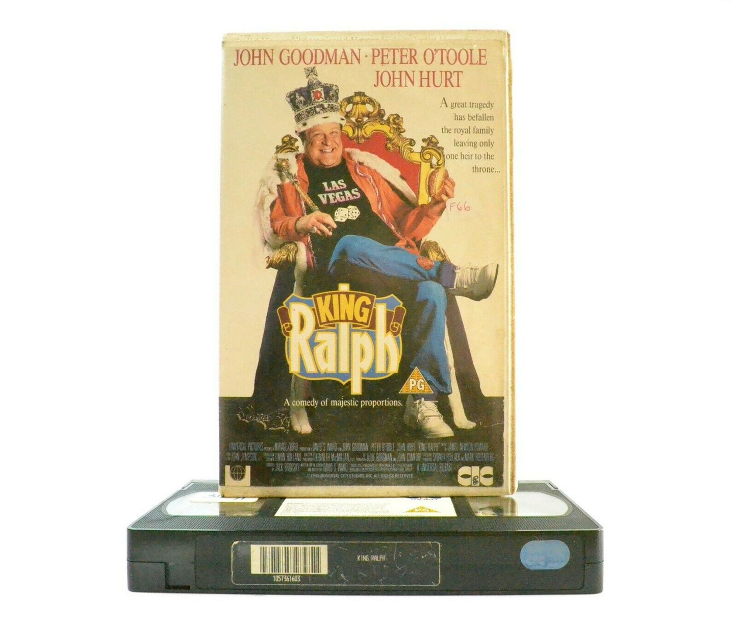 King Ralph: CIC Video (1990) - Large Box - Comedy - J.Goodman/P.O'Toole - VHS-