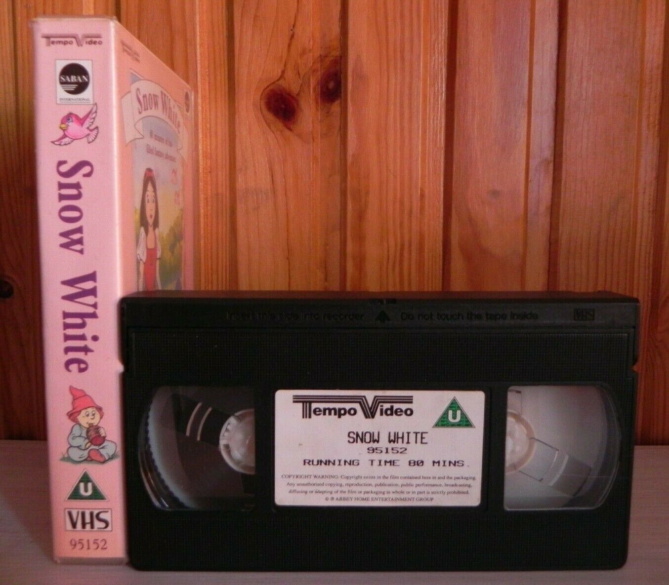 Snow White: Based On Grimm Brothers Fairy Tale - Animated - Kids - Pal VHS-