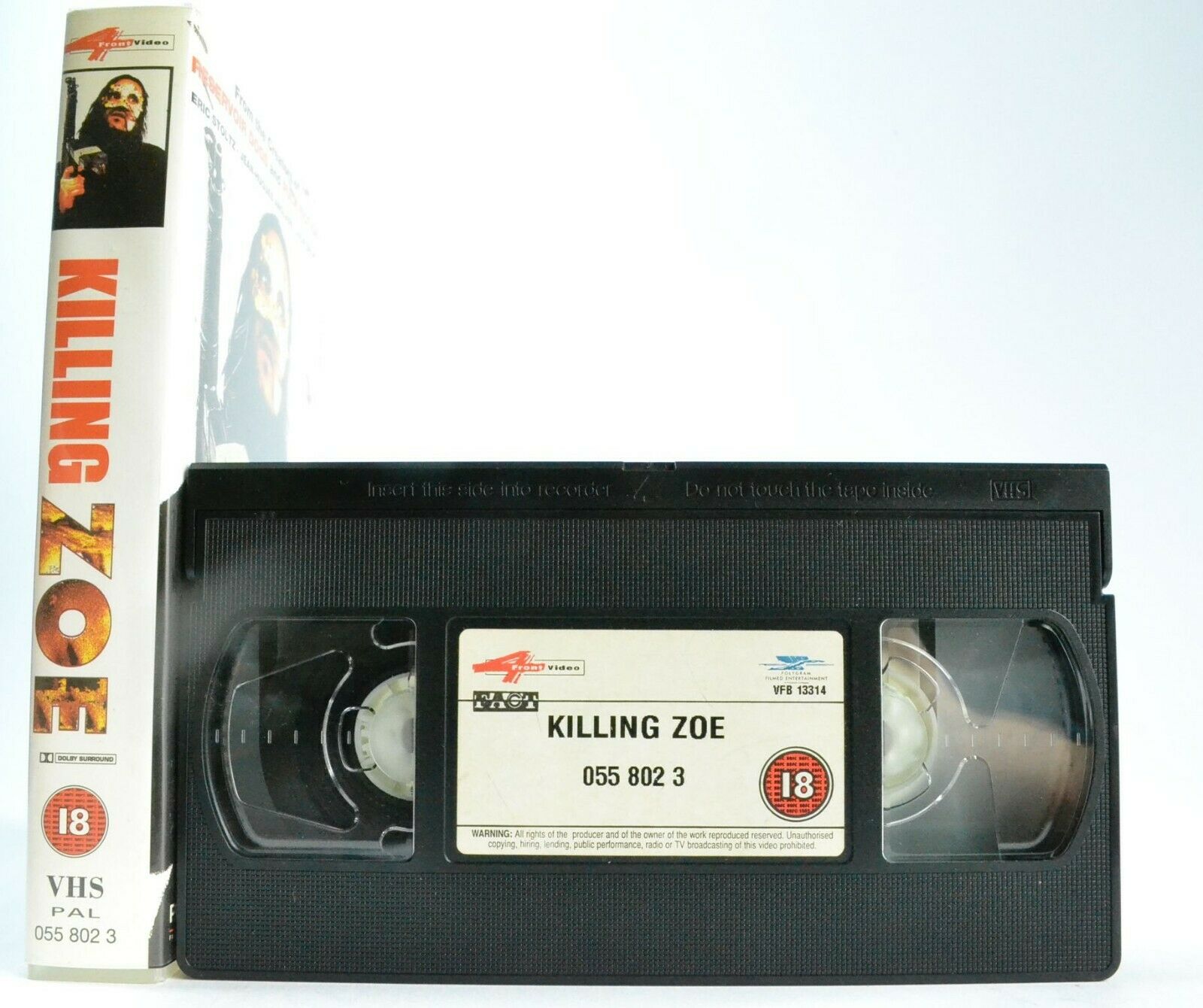 Killing Zoe (1993) - Action Thriller - [ Quentin Tarantino ] - Eric Stoltz - VHS-