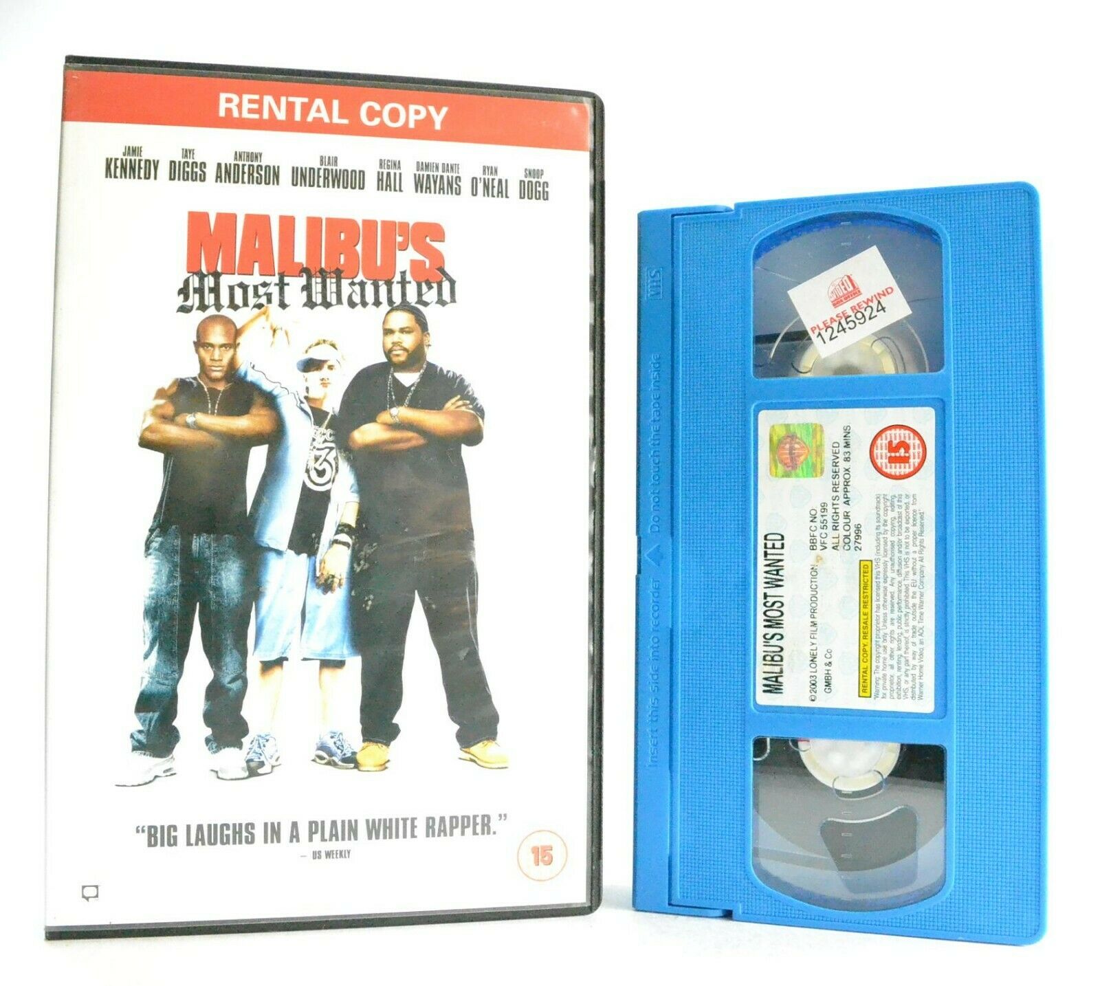 Malibu's Most Wanted: Hip-Hop Comedy Classic - Large Box - Snoop Dogg - Pal VHS-