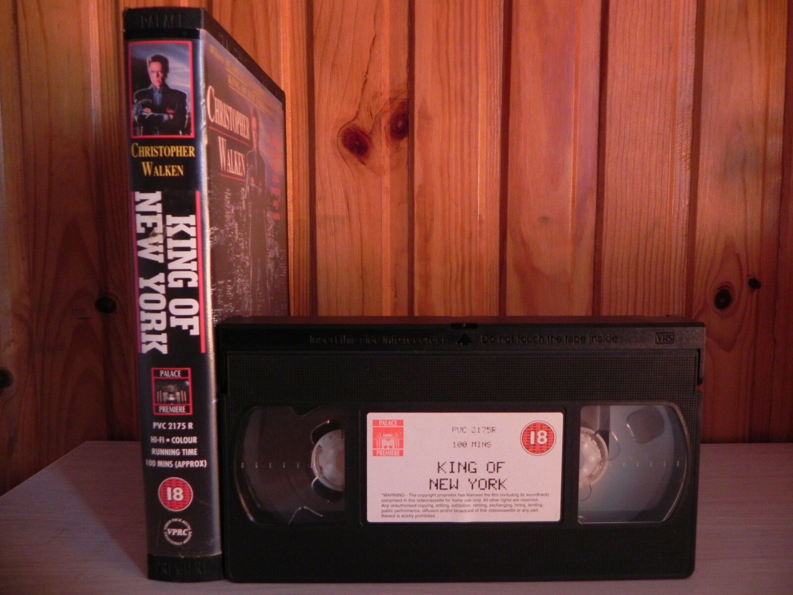 King Of New York - Christopher Walken - Palace Premiere - Ex-Rental - 2175 - VHS-