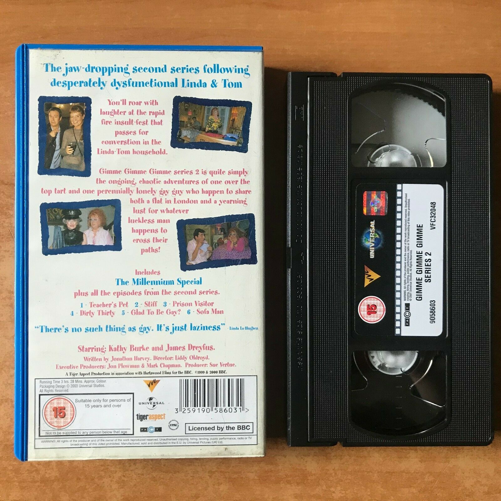 Gimme Gimme Gimme [Complete 2nd Series] The Millenium Special - Comedy - Pal VHS-