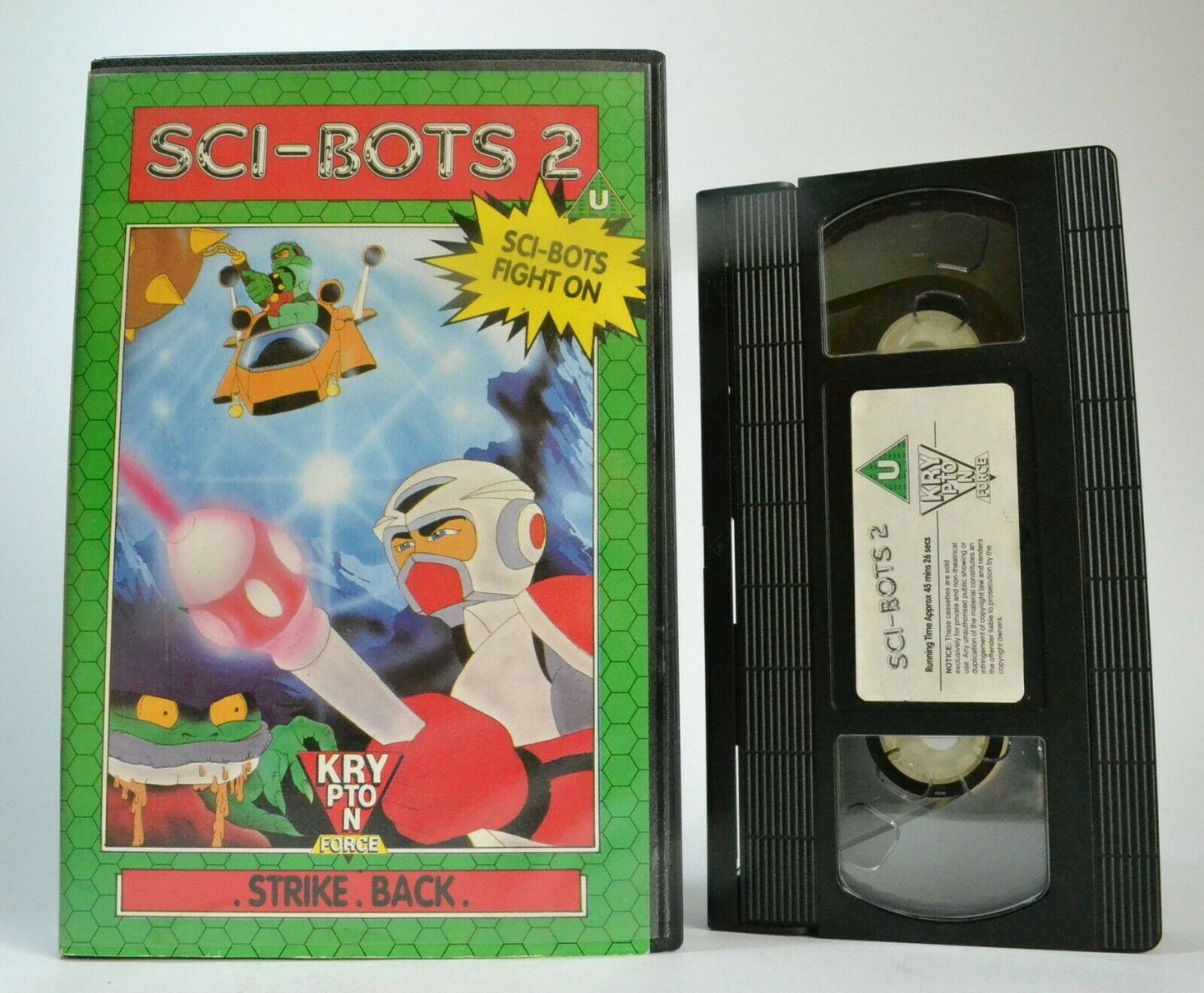 Sci-Bots 2: Strike Back - Animated Sci Fi - Action Adventures - Children's - VHS-