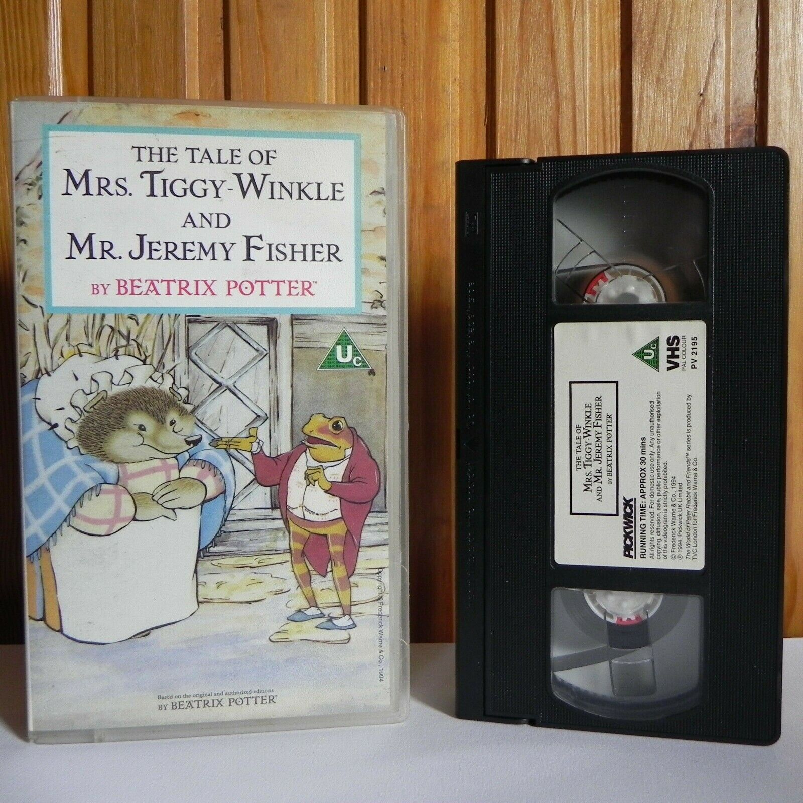 The Tale Of Mrs.Tiggy-Winkle And Mr.Jeremy Fisher - Animated - Children's - VHS-