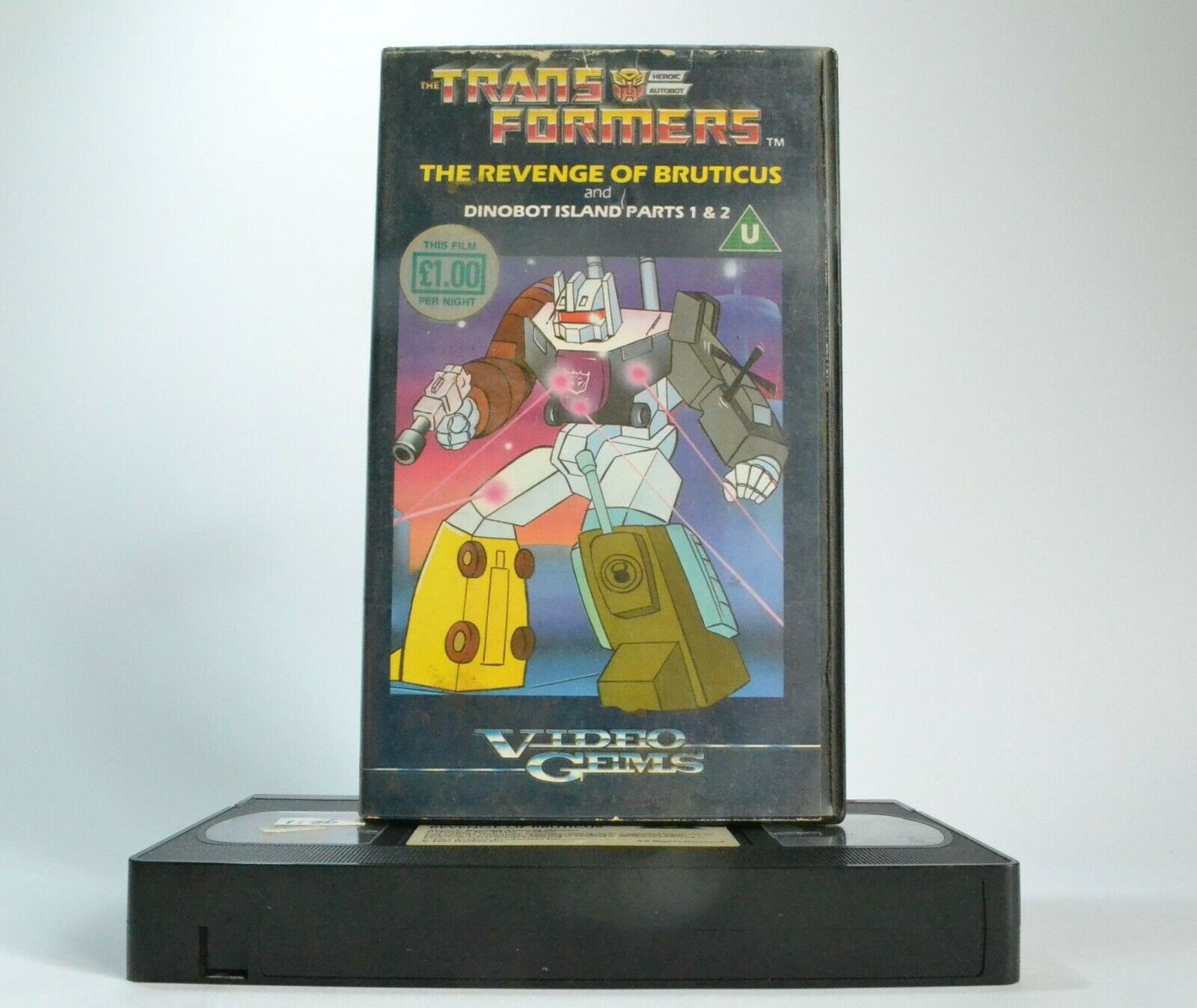 Trans Formers (Video Gems): The Revenge Of Bruticus - Animated - Kids - Pal VHS-