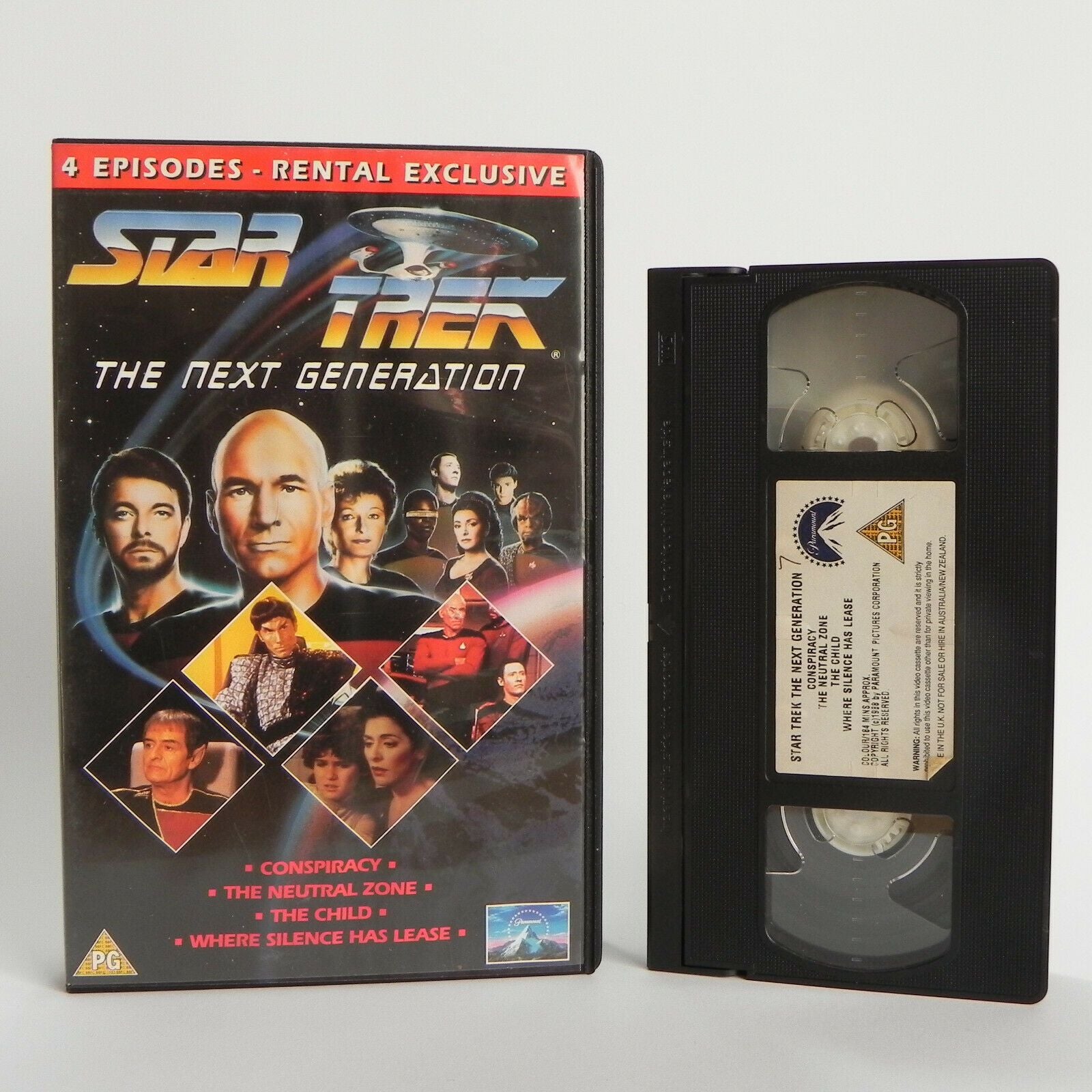 Star Trek - Next Generation - Space Opera - Sci-Fi - CIC - Ex-Rental - Pal VHS-