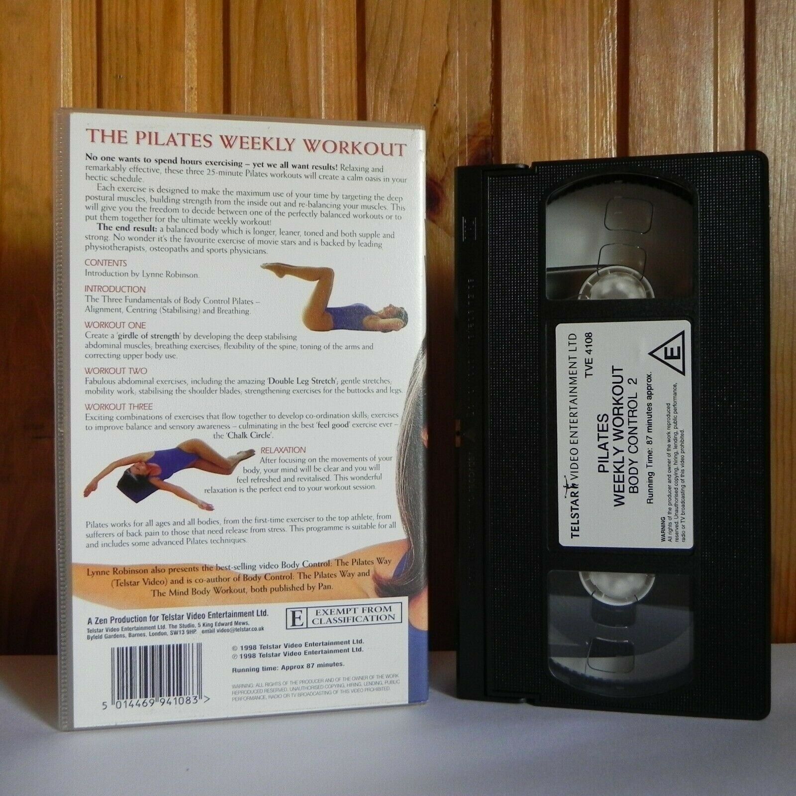 Pilates Weekly Workout: Body Control 2 - Lynne Robinson - Exercises - Pal VHS-