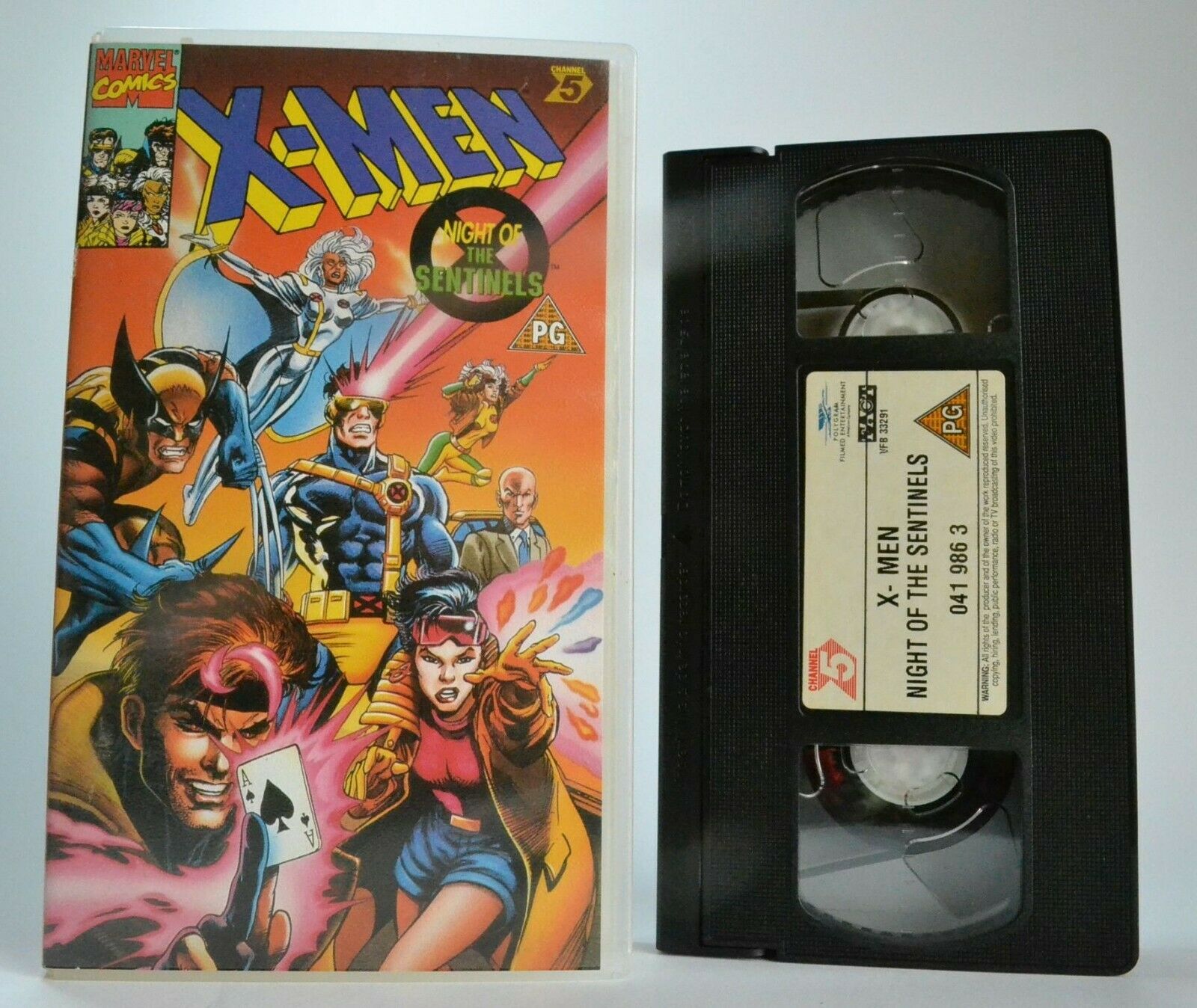 X-Men: Night Of The Sentinels - Animated - Action Adventures - Children's - VHS-