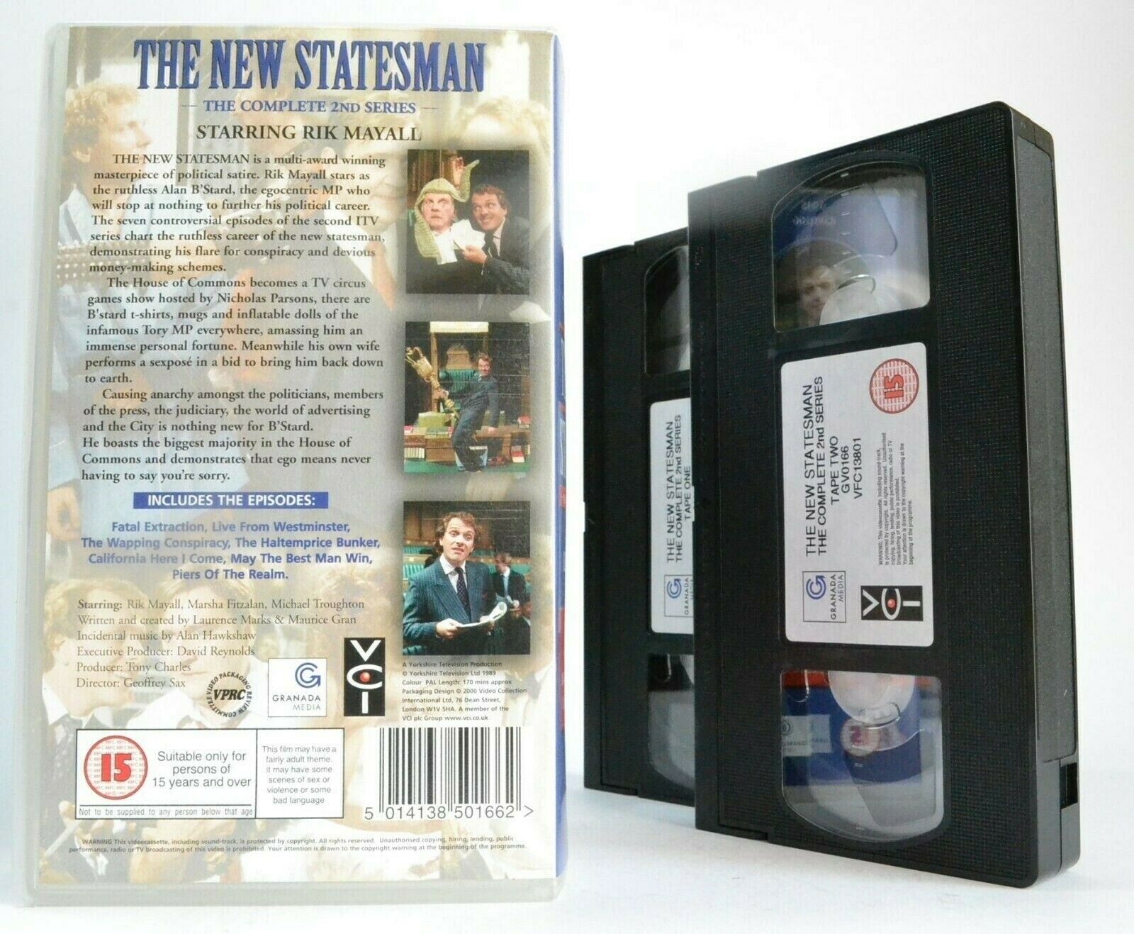 The New Statesman: Complete 2nd Series - British Sitcom - Rik Mayall - Pal VHS-