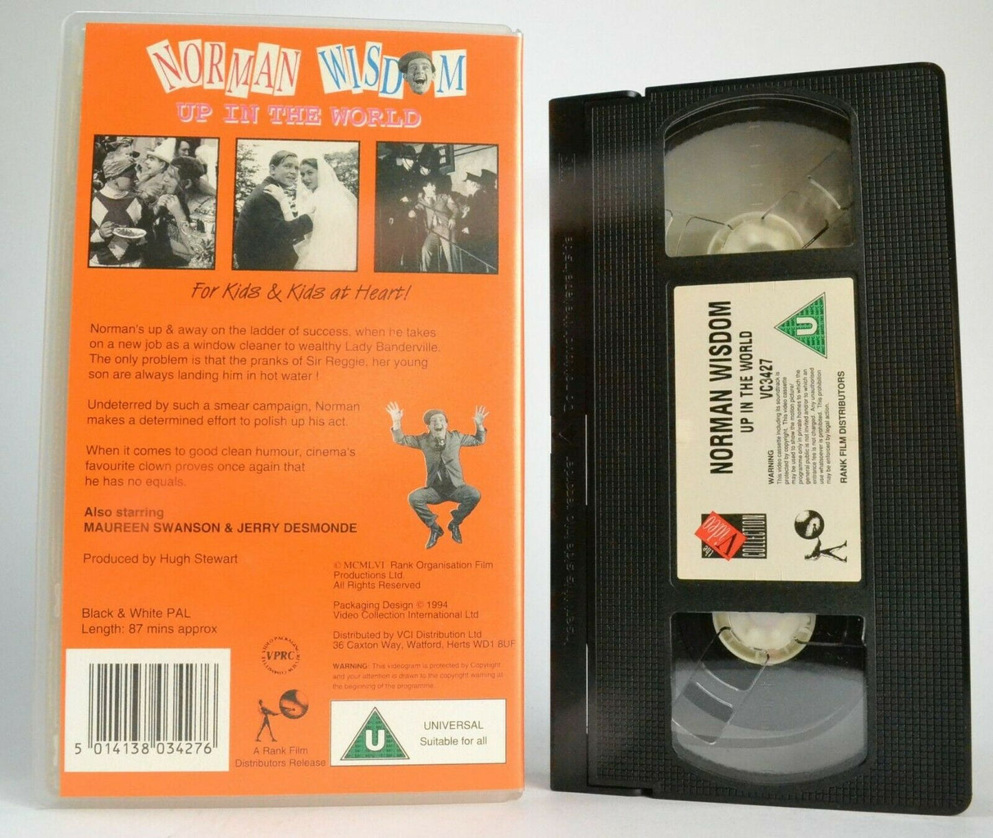 Up In The World (1956): Window Cleaner Adventures - Norman Wisdom - Pal VHS-