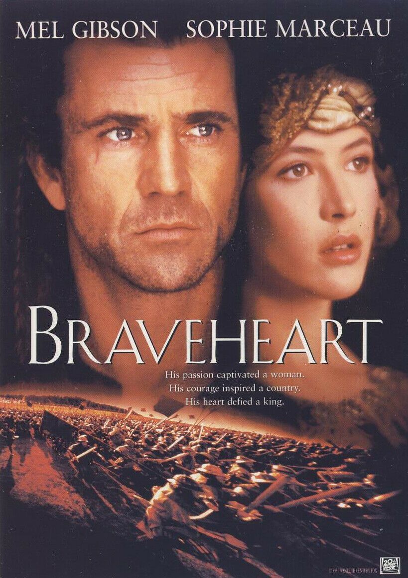 Braveheart (THX Mastered) War Drama - Mel Gibson - Pal VHS-