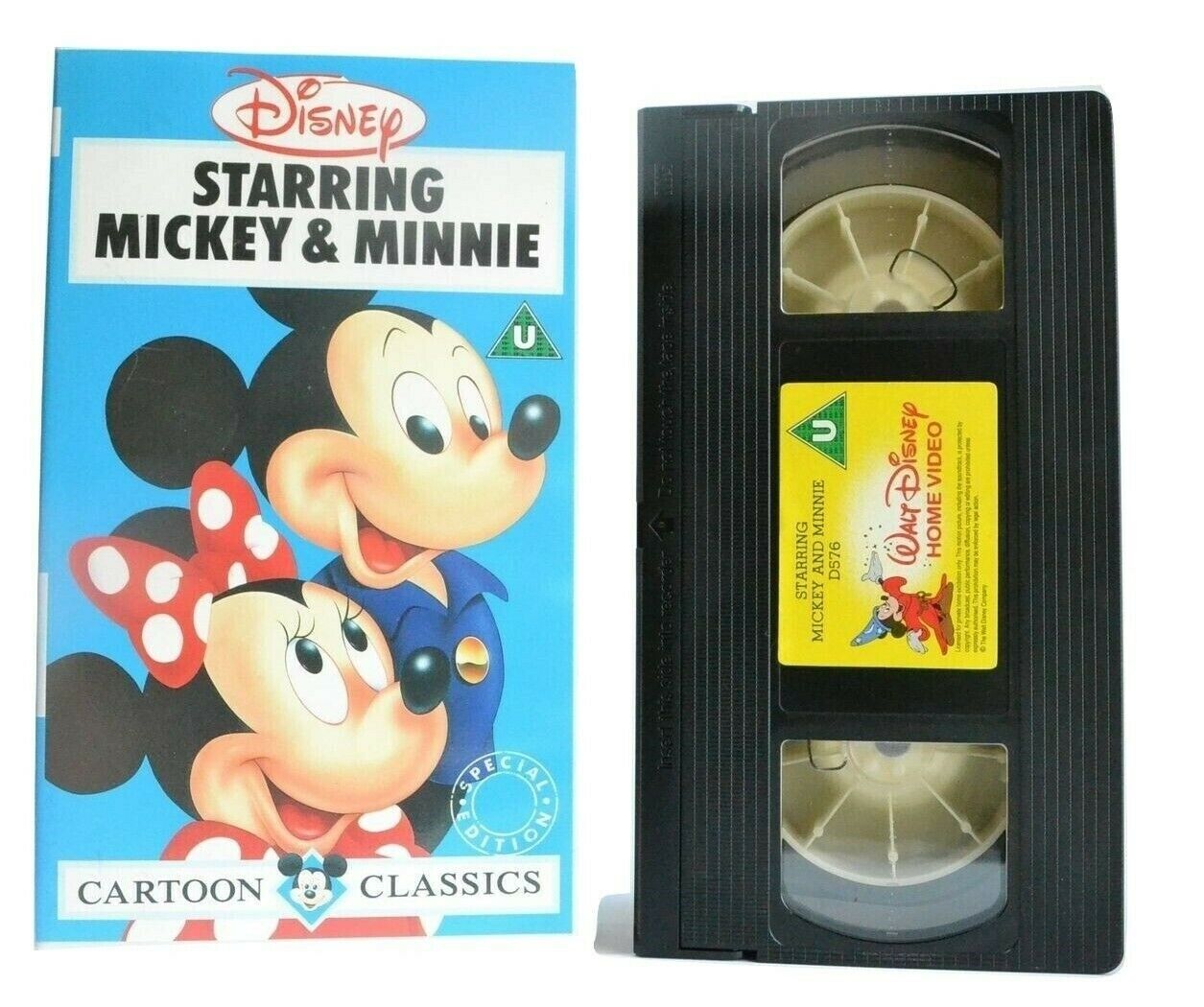 Mickey And Minnie Classic Cartoons - 6 Epiosdes - Animated - Children's - VHS-