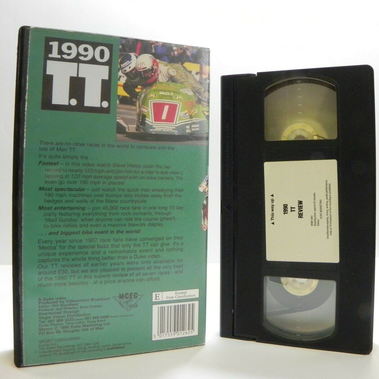 TT Superbike 90 - All Races - Mindblowing Action - The Isle Of Man - Pal VHS-