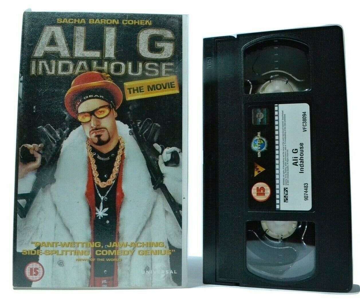 Ali G Indahouse: The Movie (2002) - Stoner Comedy - Sacha Baron Cohen - Pal VHS-