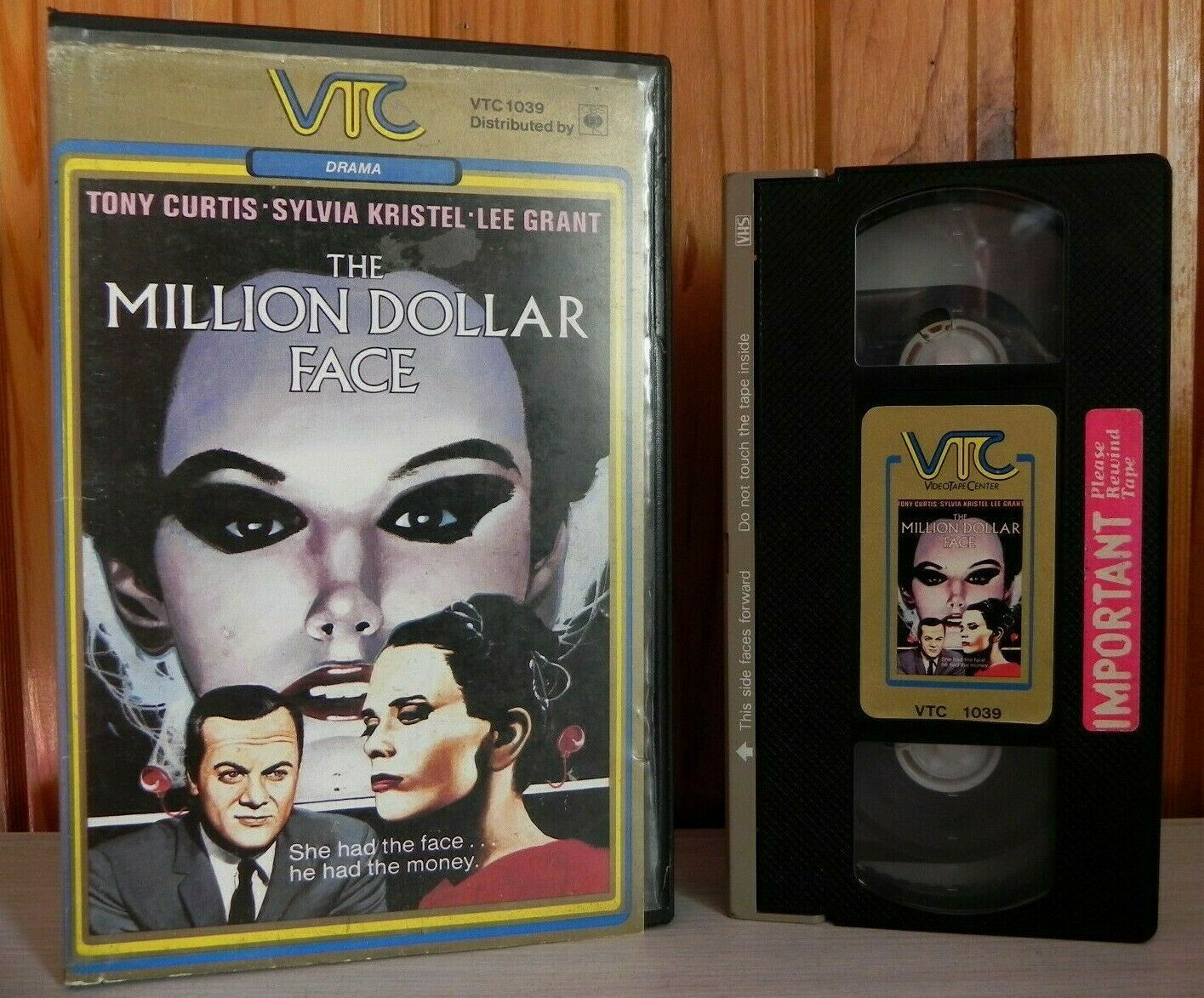 The Million Dollar Face: VTC Drama - Pre-Cert - Large Box - Sylvia Kristel - VHS-