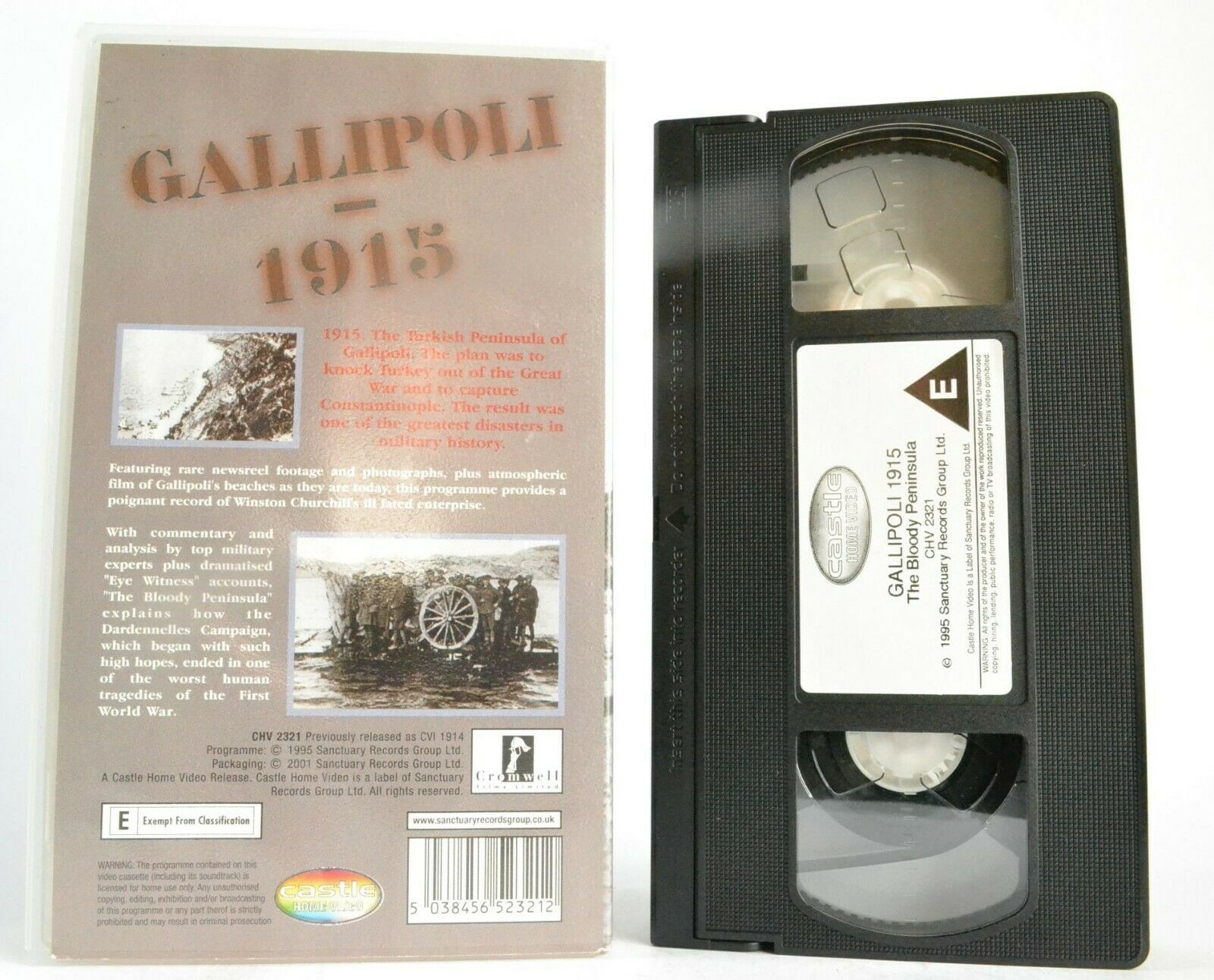 Gallipoli 1915: The Bloody Peninsula [Winston Churchill] 1st World War - Pal VHS-