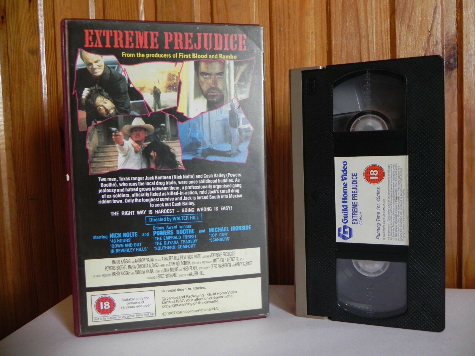 Extreme Prejudice - Guild Home - Ex-rental - Nick Nolte - Large Box - Pal VHS-