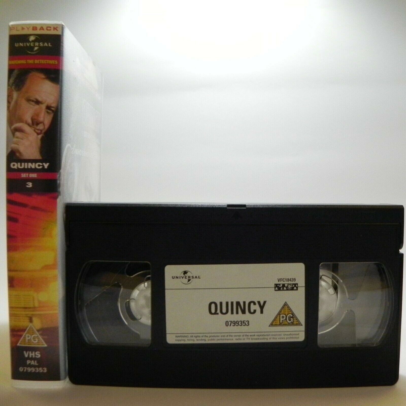 Watching The Detectives: Set One/3: Quincy - Classic TV Series - Pal VHS-