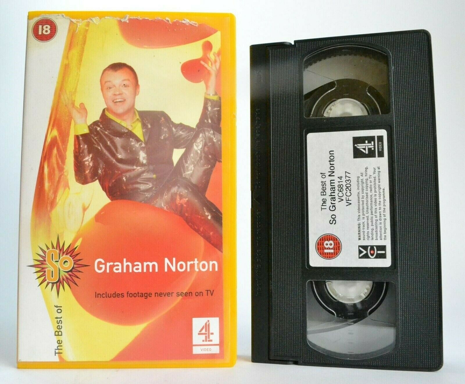 Graham Norton: The Best Of So - Comedy - Celebrity Interviews - TV Show - VHS-