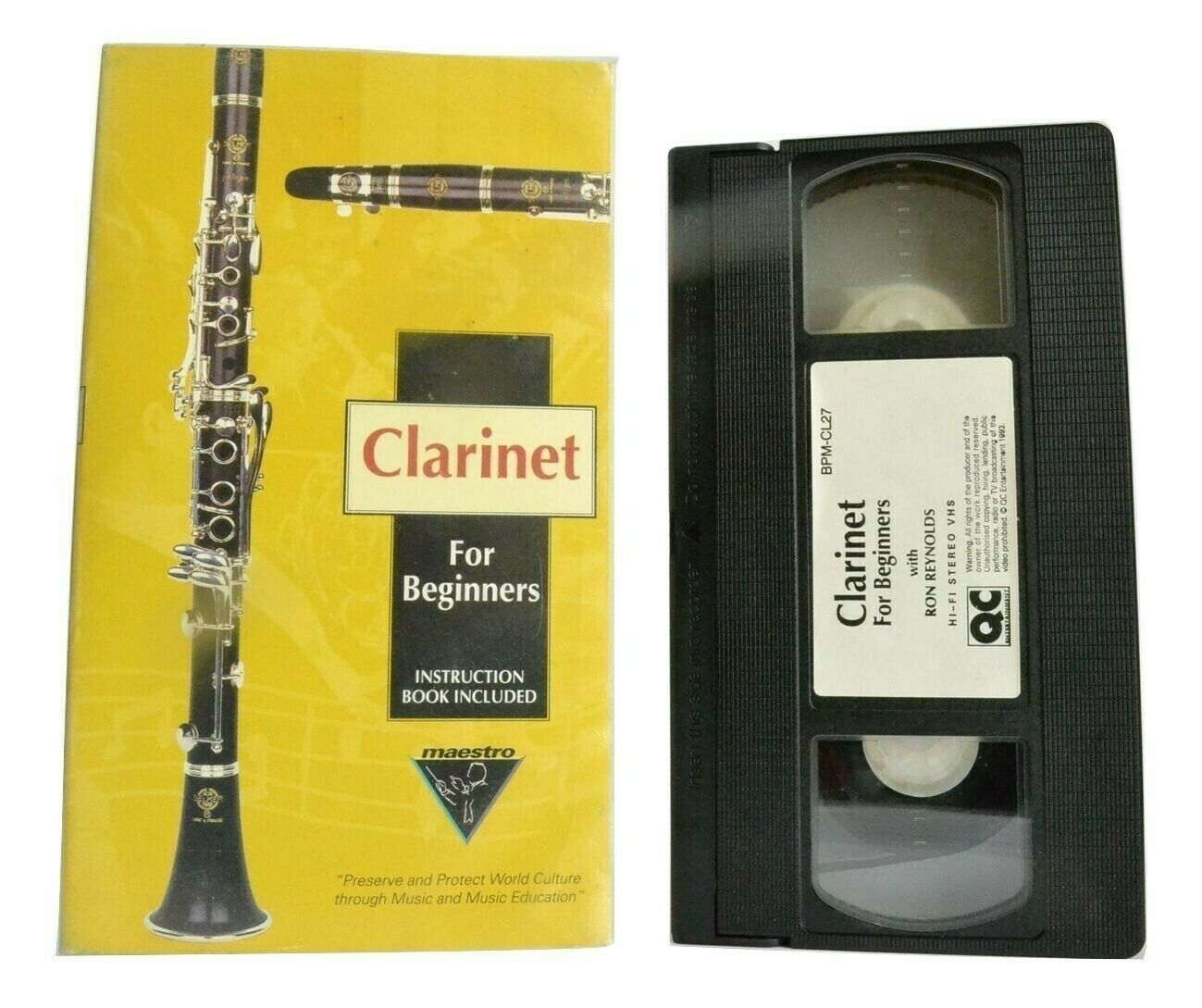 Clarinet For Beginners [Ron Reynolds]: Educational - Music Lessons - Pal VHS-