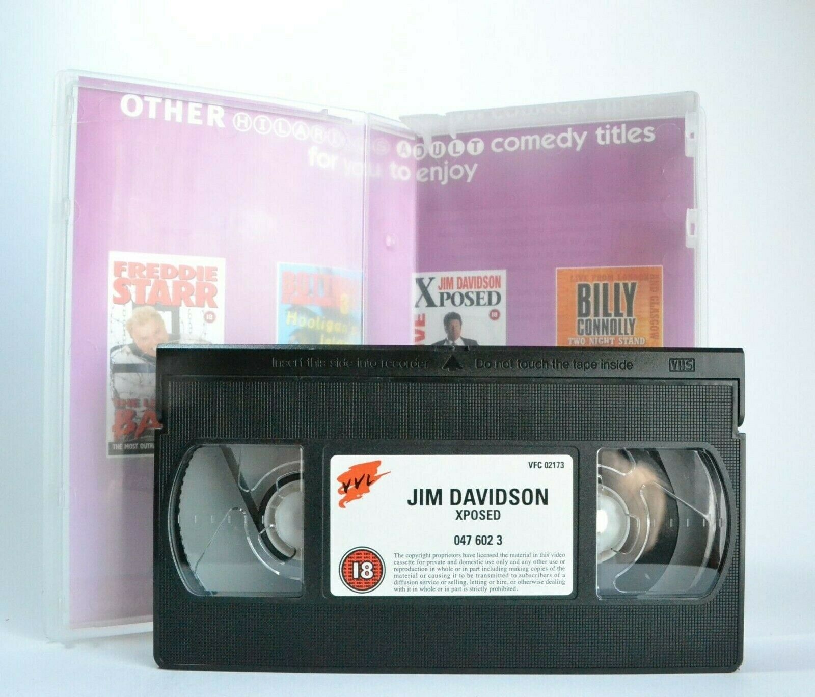 Jim Davidson: Xposed Live - Stand Up - Comedy - British Comedian - Pal VHS-