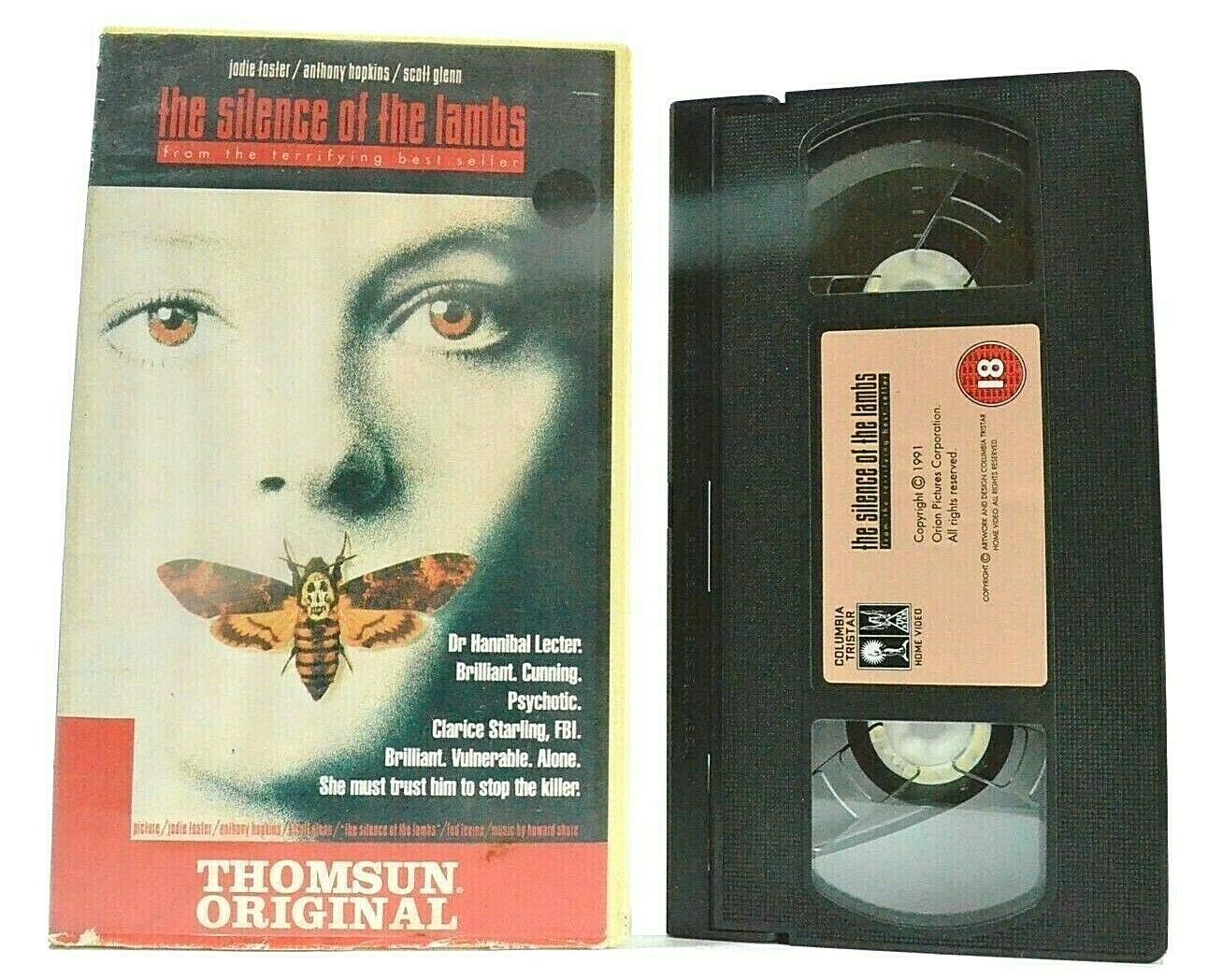 The Silence Of The Lambs; [Thomas Harris] - Thriller - Anthony Hopkins - Pal VHS-