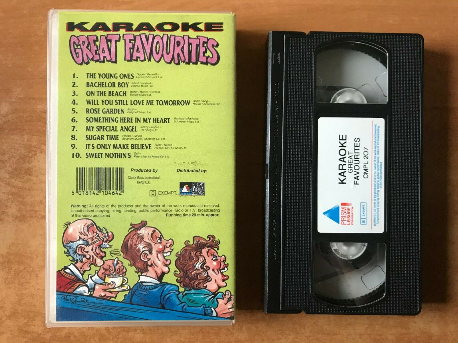 Karaoke Great Favourites: 'The Young Ones' - 'My Special Angel' [Music] Pal VHS-