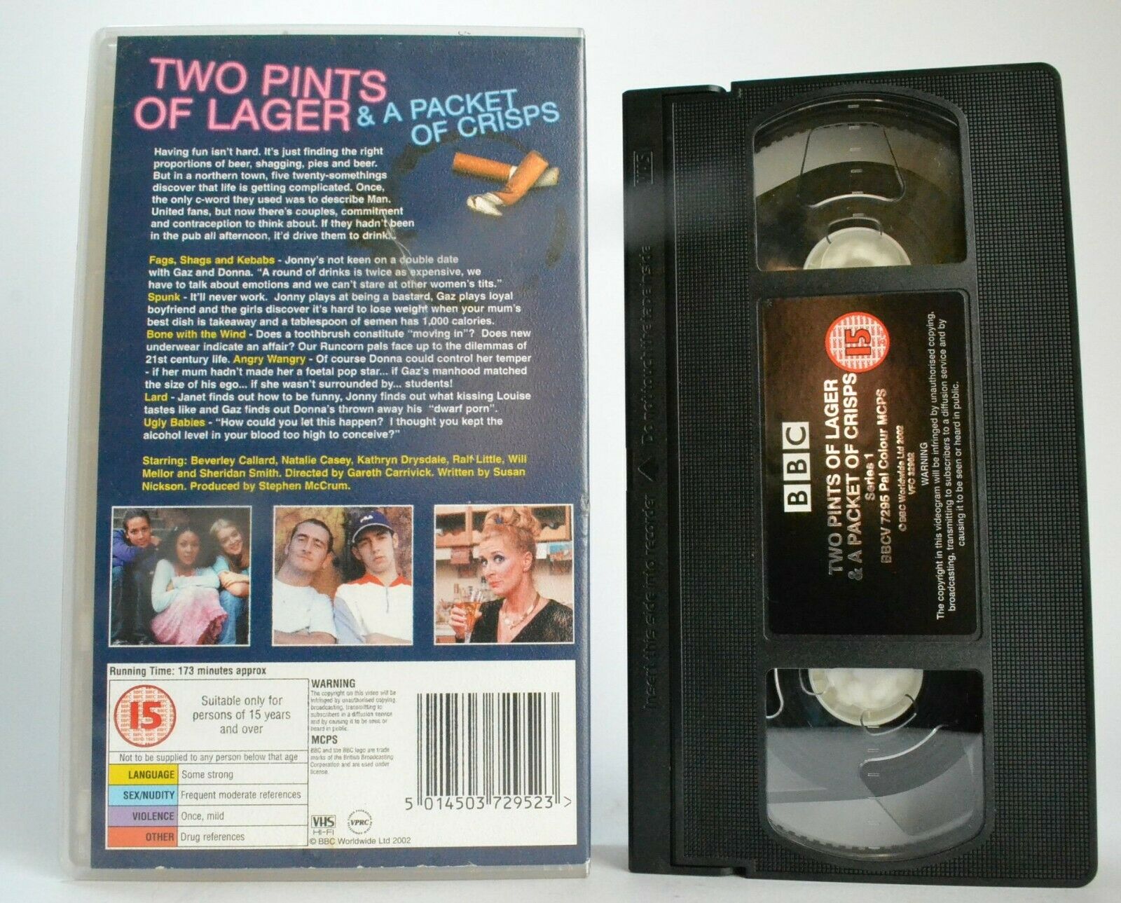 Two Pints Of Lager & A Packet Of Crips (Series 1) BBC Series - Comedy - Pal VHS-