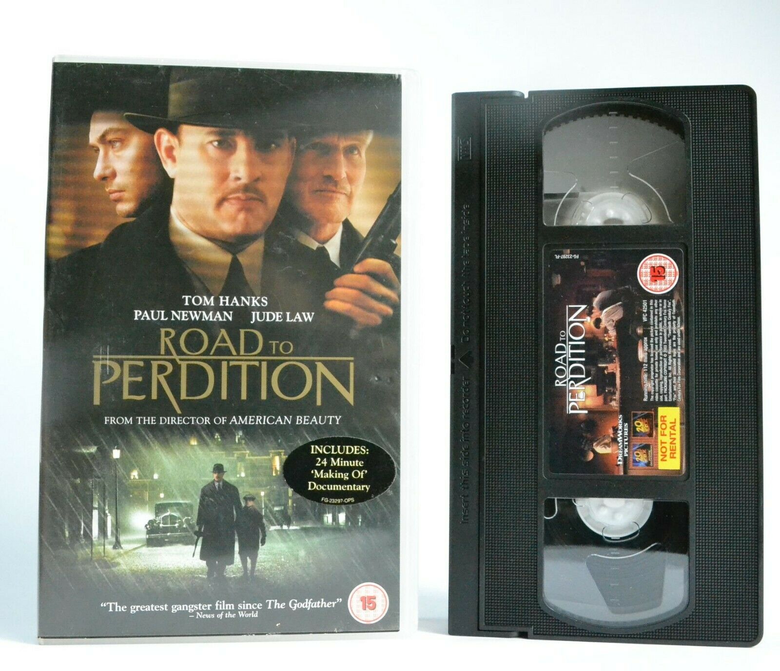 Road To Perdition: Based On M.A.Collins Graphic Novel - Crime Action - Pal VHS-