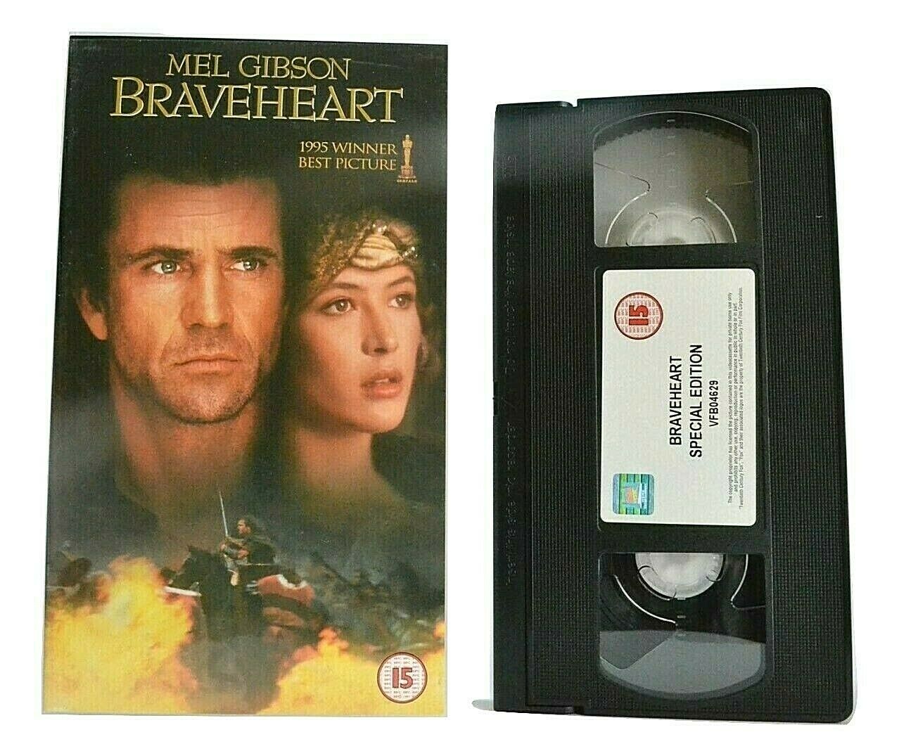 Braveheart (1995) - Special Edition - Epic War Drama - Mel Gibson - Pal VHS-