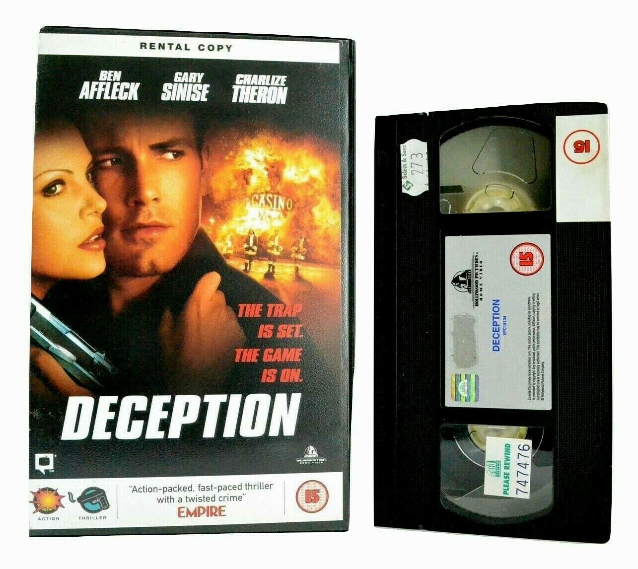 Deception: Action/Thriller - Large Box - Ex-Rental - B.Affleck/C.Theron - VHS-