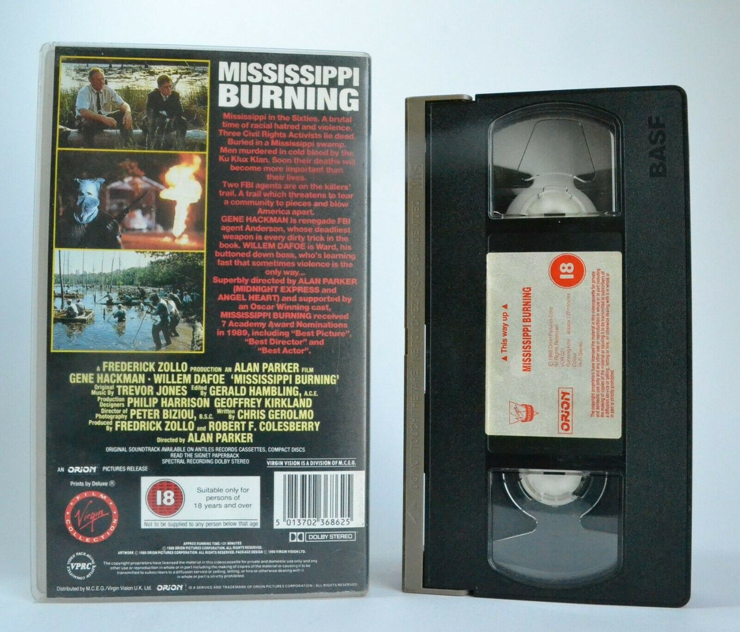 Mississippi Burning: Ku Klux Klan Investigation - (1988) Crime Thriller - VHS-