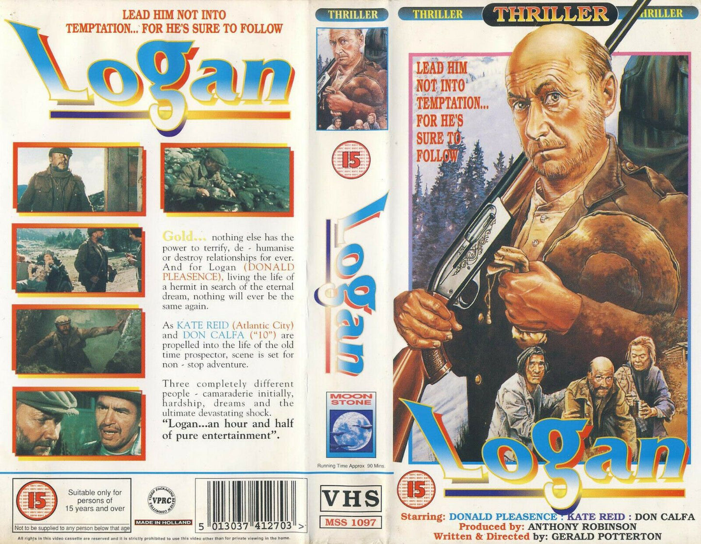 Logan - Moonstone - Thriller - Donald Pleasence - Kate Reid - Don Calfa - VHS-