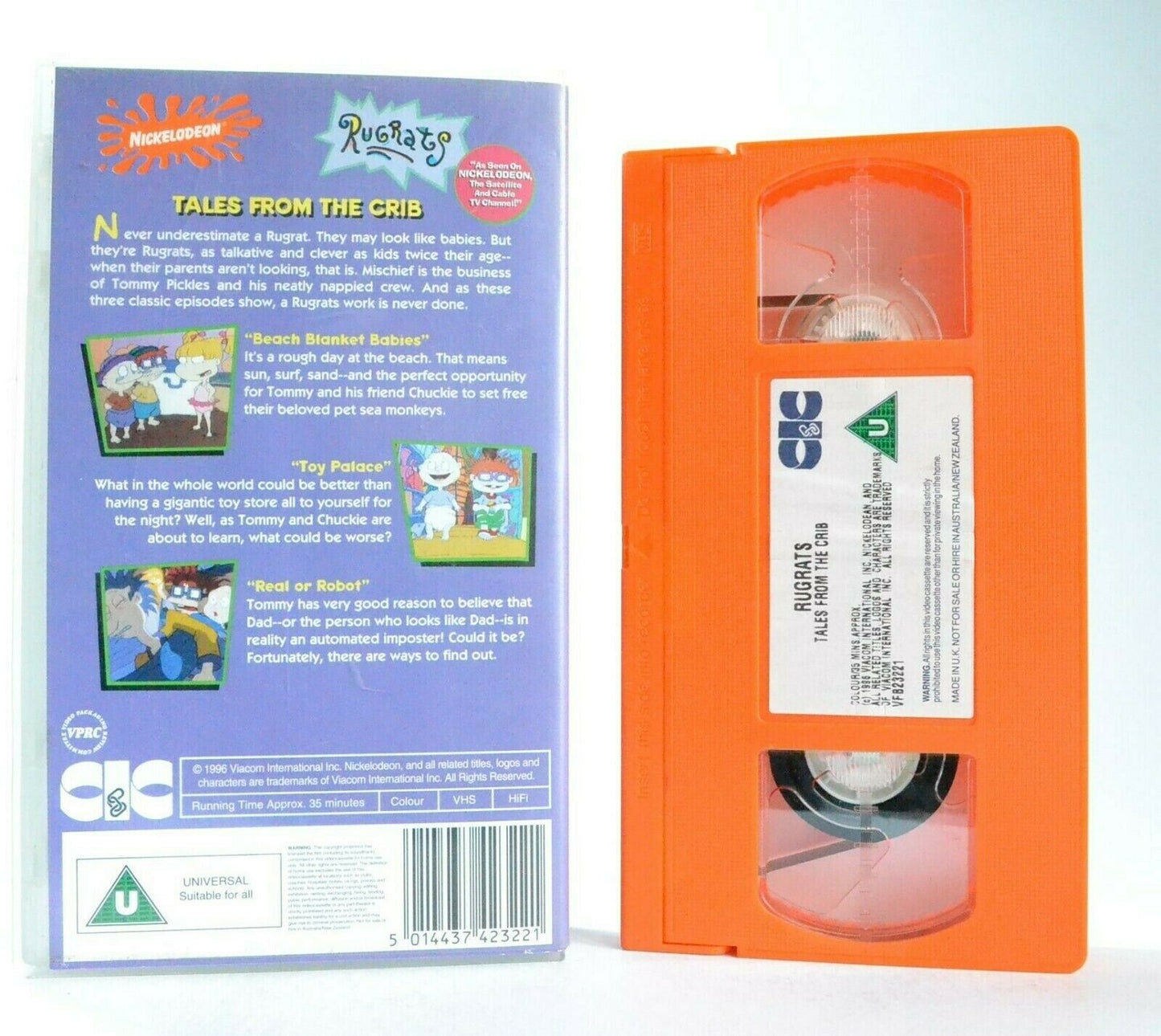 Rugrats: Tales From The Crib - Classic Episodes - Animated - Children's - VHS-