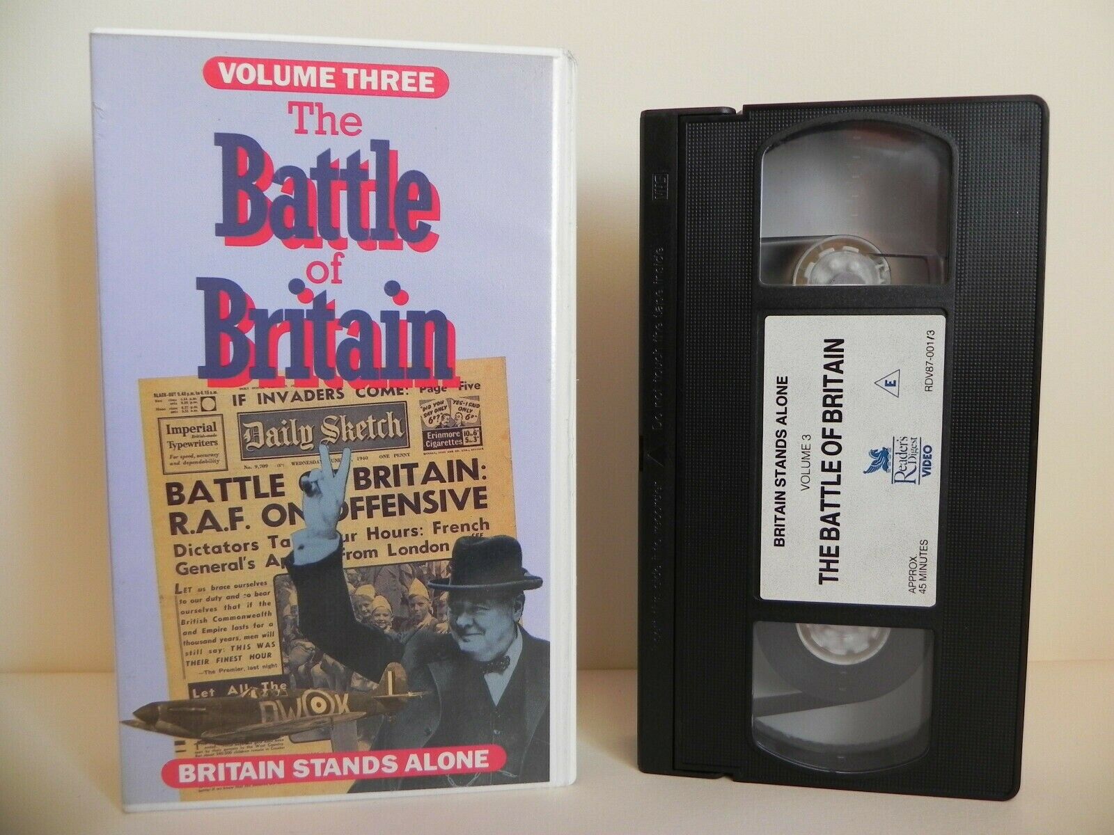 The Battle Of Britain - Volume 3 - Britain Stands Alone - Documentary - Pal VHS-