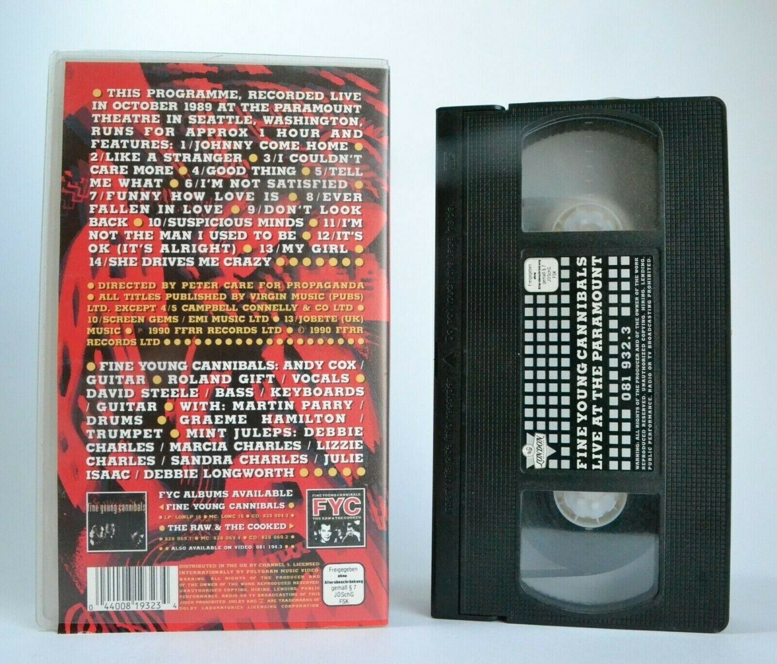 Fine Young Cannibals: Live At The Paramount - October 1989 - Music - Pal VHS-