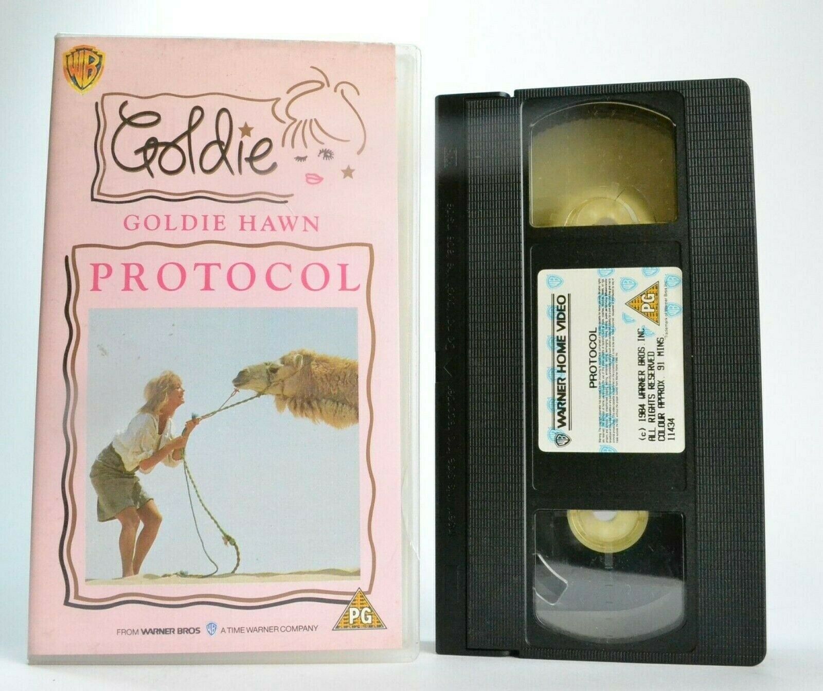 Protocol (1984) - Political Comedy - Goldie Hawn / Chris Sarandon - Pal VHS-